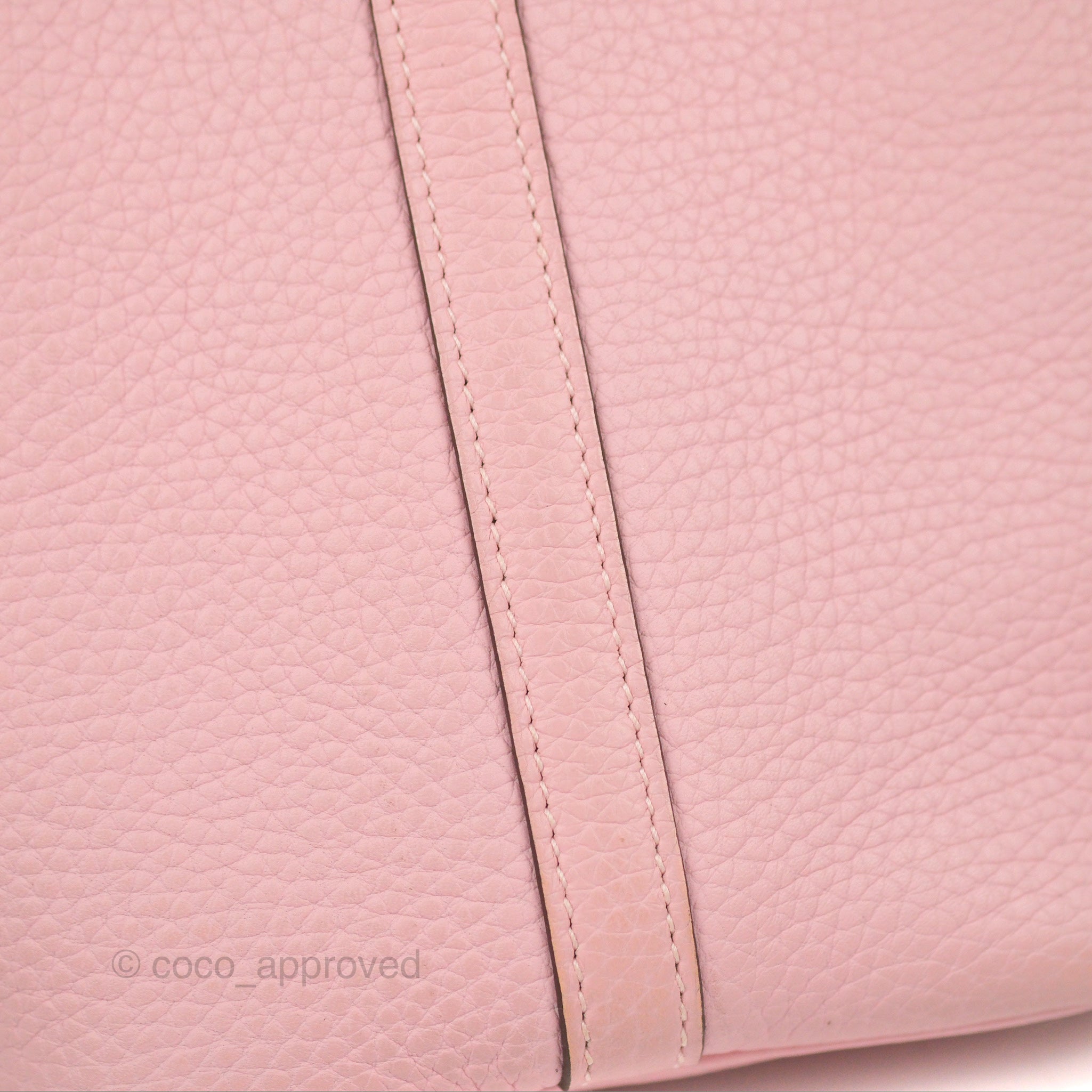 Hermès Rose Texas Taurillon Clemence Leather Picotin Lock 18 Bag Hermes
