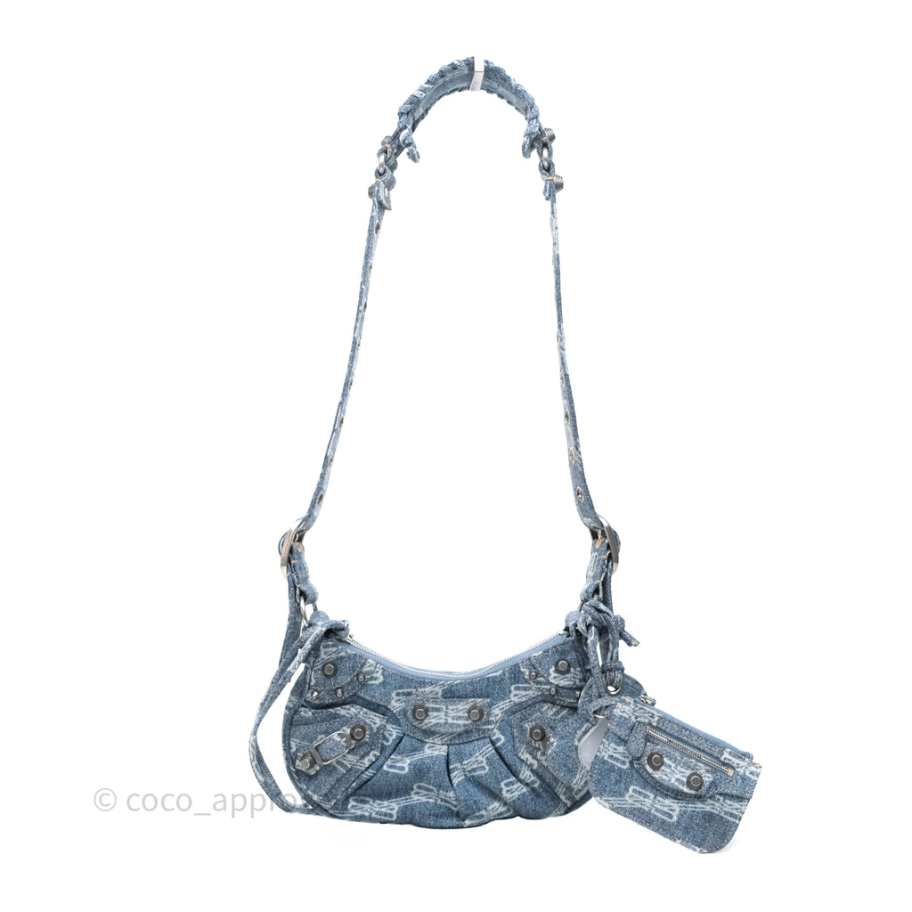 Balenciaga Le Cagole Denim Shoulder Bag