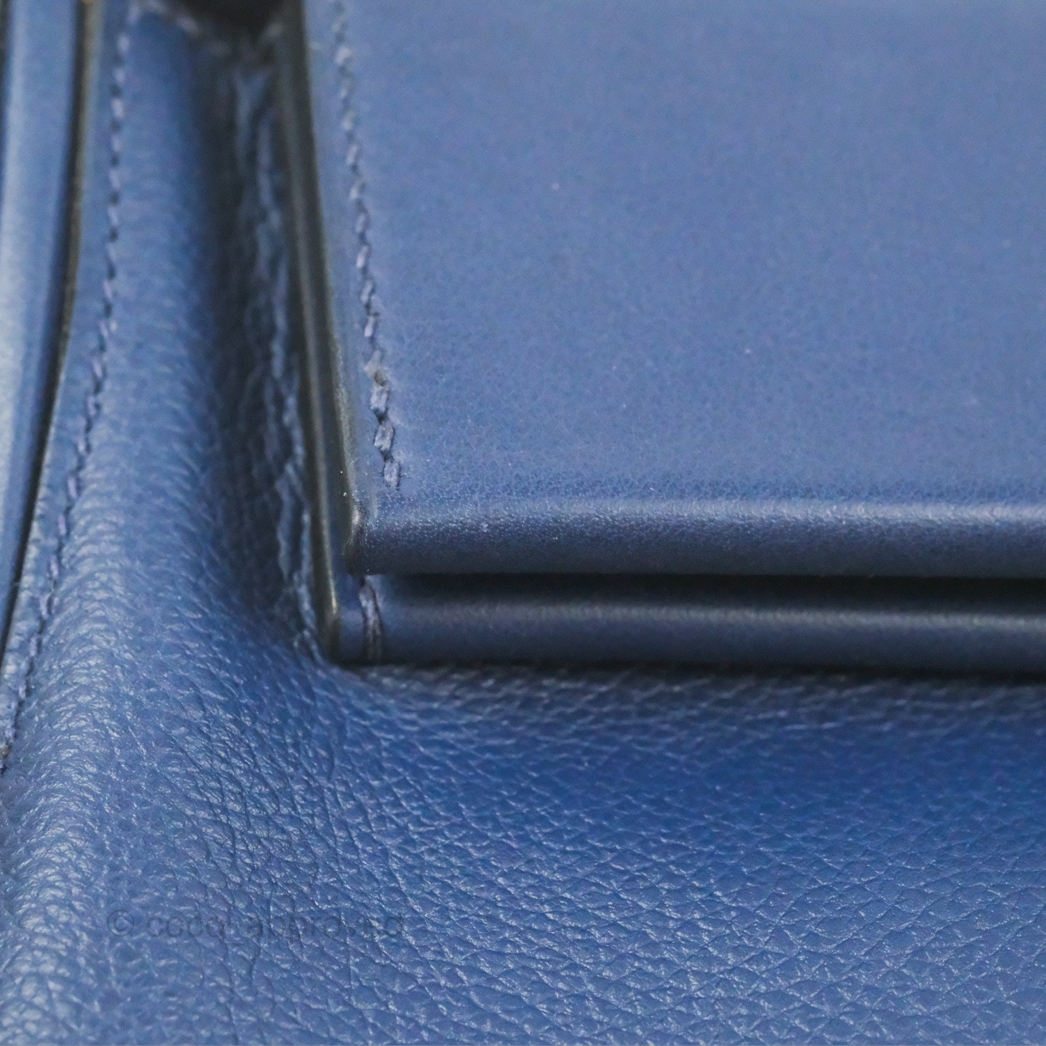 Hermès 24/24 21 Blue Lin Evercolor and Swift Leather Palladium Hardware Bag