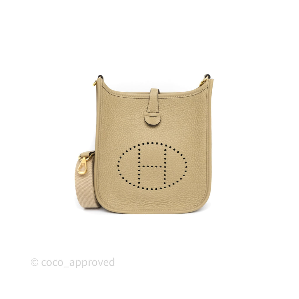Hermès Mini Evelyne 16 Trench Clemence Gold Hardware