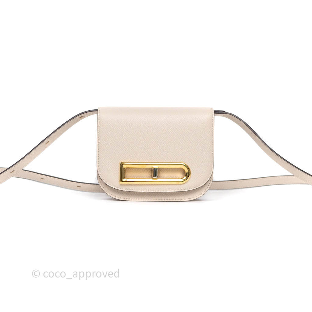 Delvaux Toy Lingot Bag Sesame Alpina Calf