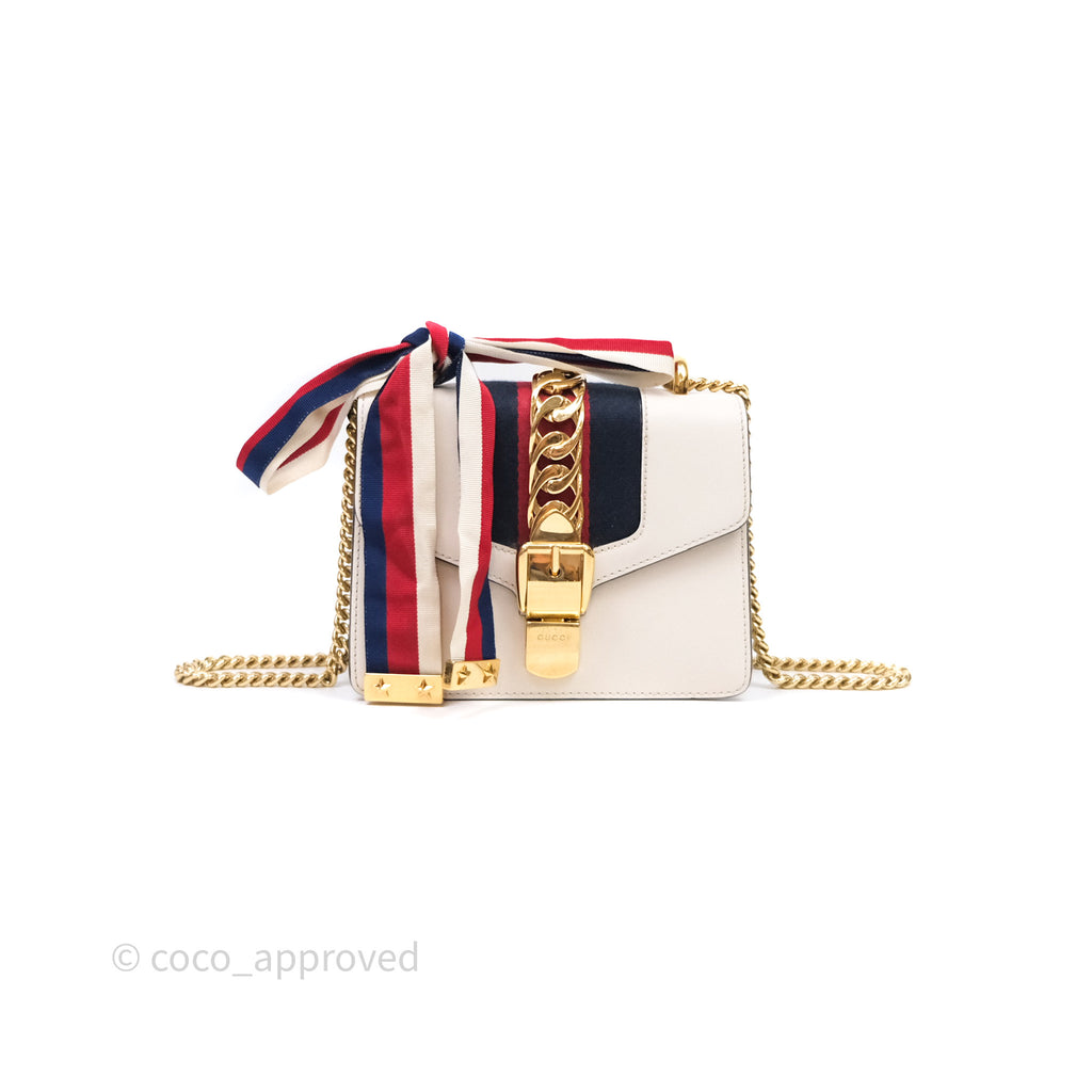 Gucci Mini Sylvie White Calfskin Bag⁣ ⁣⁣⁣⁣⁣⁣⁣⁣⁣⁣⁣⁣⁣⁣⁣⁣