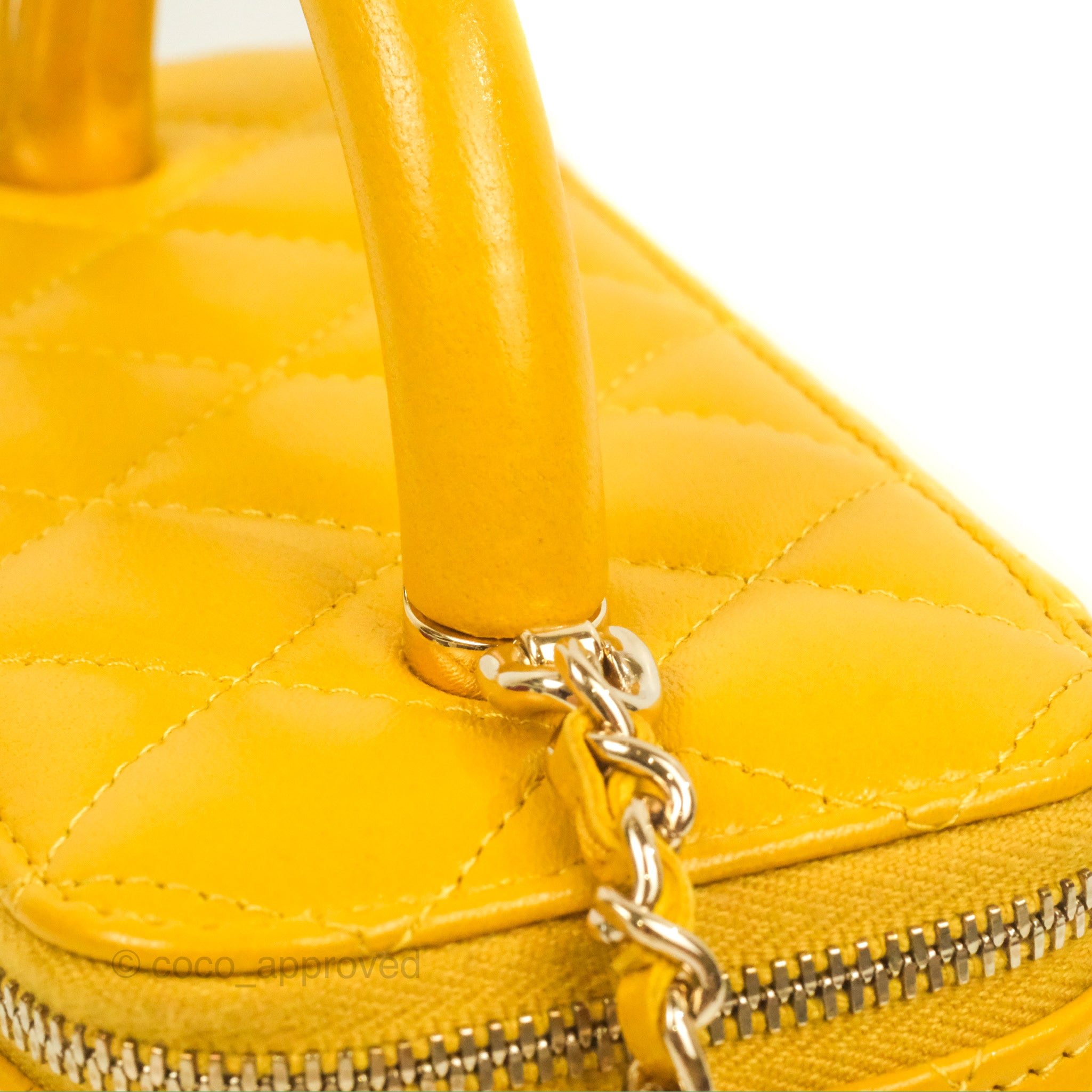 Chanel Vanity Rectangular Top Handle Yellow Lambskin Gold Hardware – Coco  Approved Studio