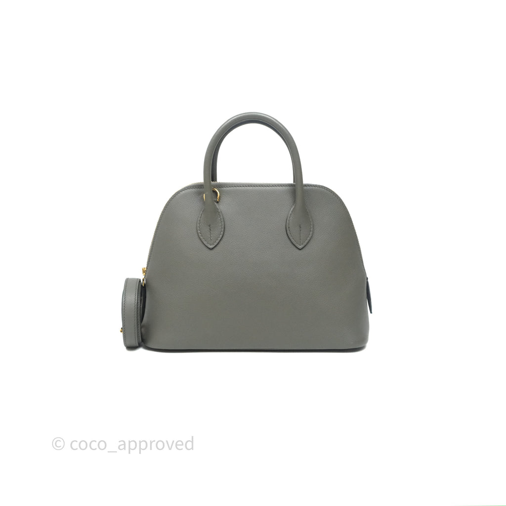 Hermès Bolide 1923 25 Gris Meyer 0L Evercolor Gold Hardware