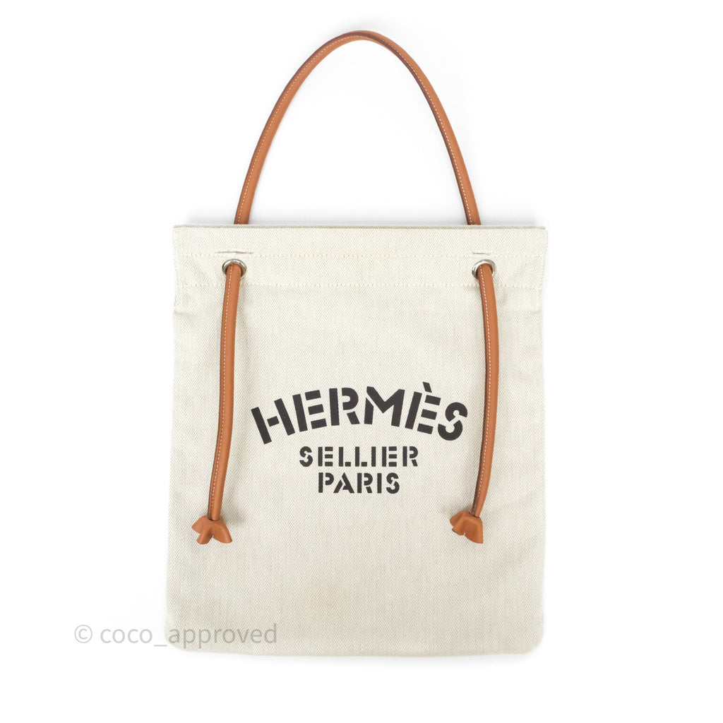 Hermès Aline Canvas Tote Bag