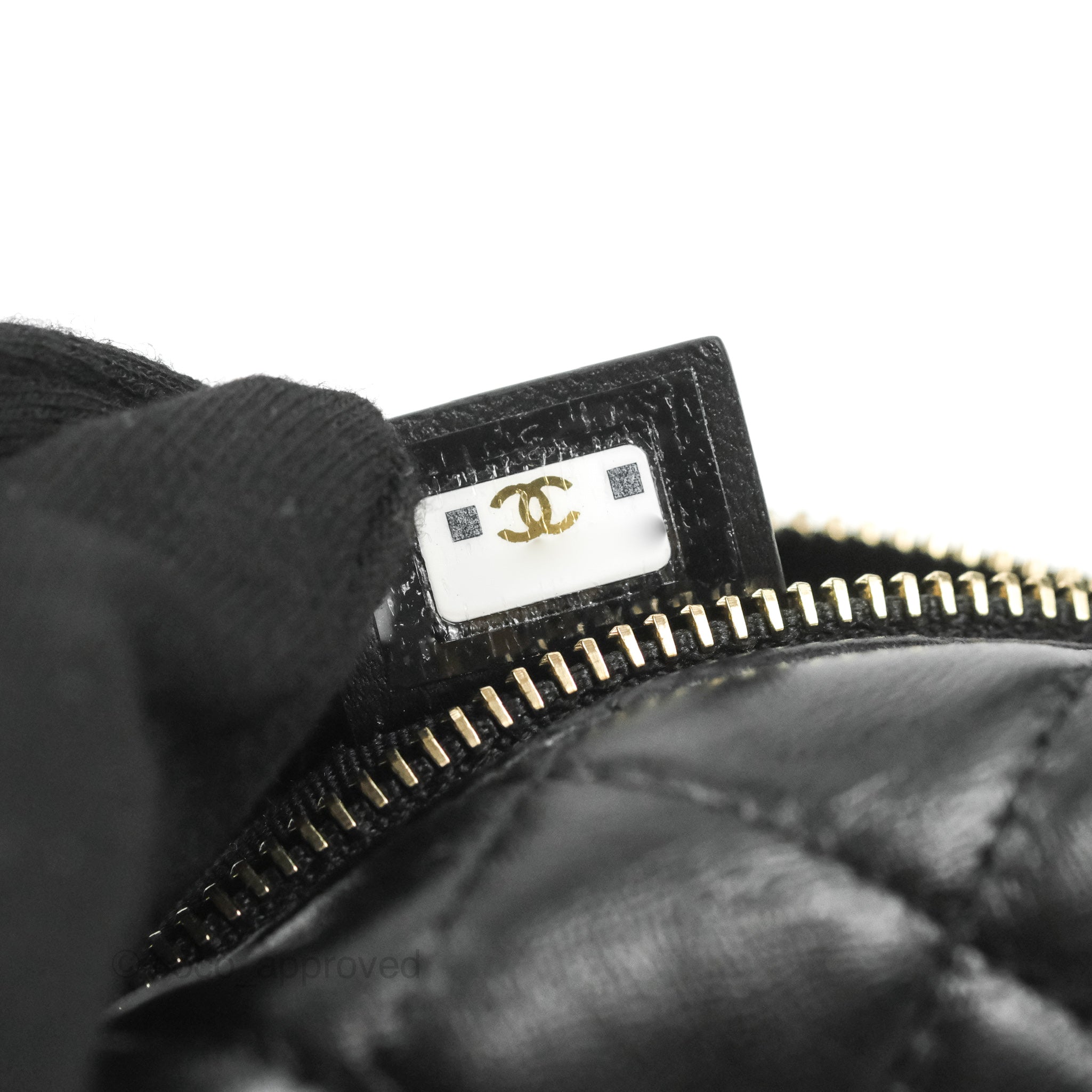CHANEL Lambskin Chain Around Maxi Flap Bag Black 24378
