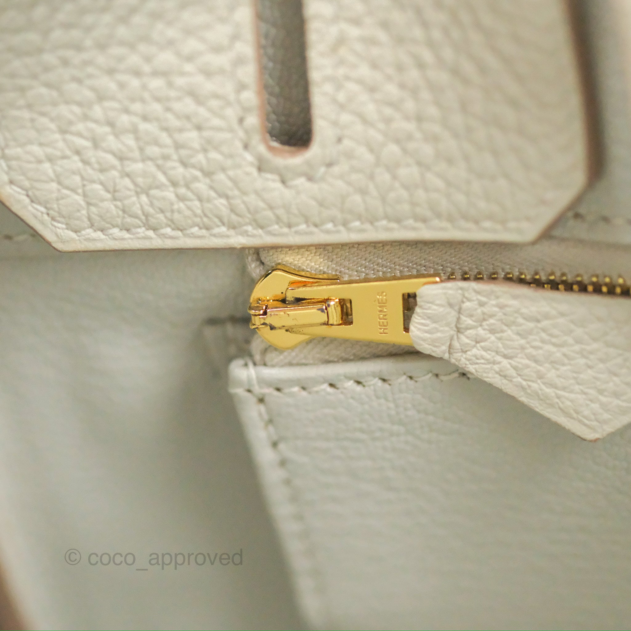 Hermes Birkin 25 Bag Gris Perle Togo Gold Hardware – Mightychic