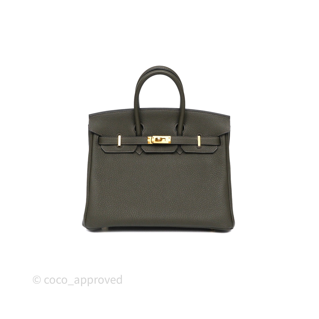 Hermès Birkin 25 Vert de Gris C6 Togo Gold Hardware