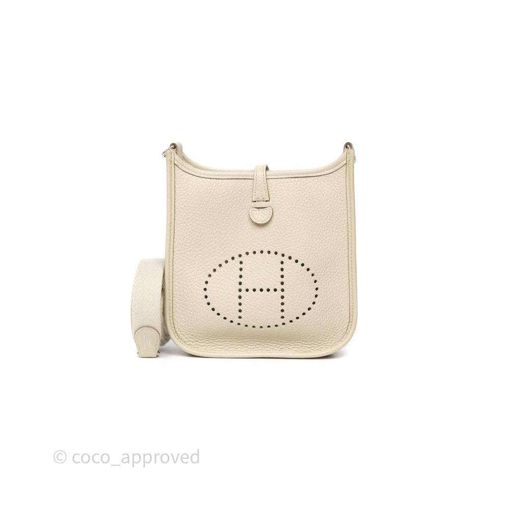 Hermès Mini Evelyne 16 Beton 8L Clemence Palladium Hardware