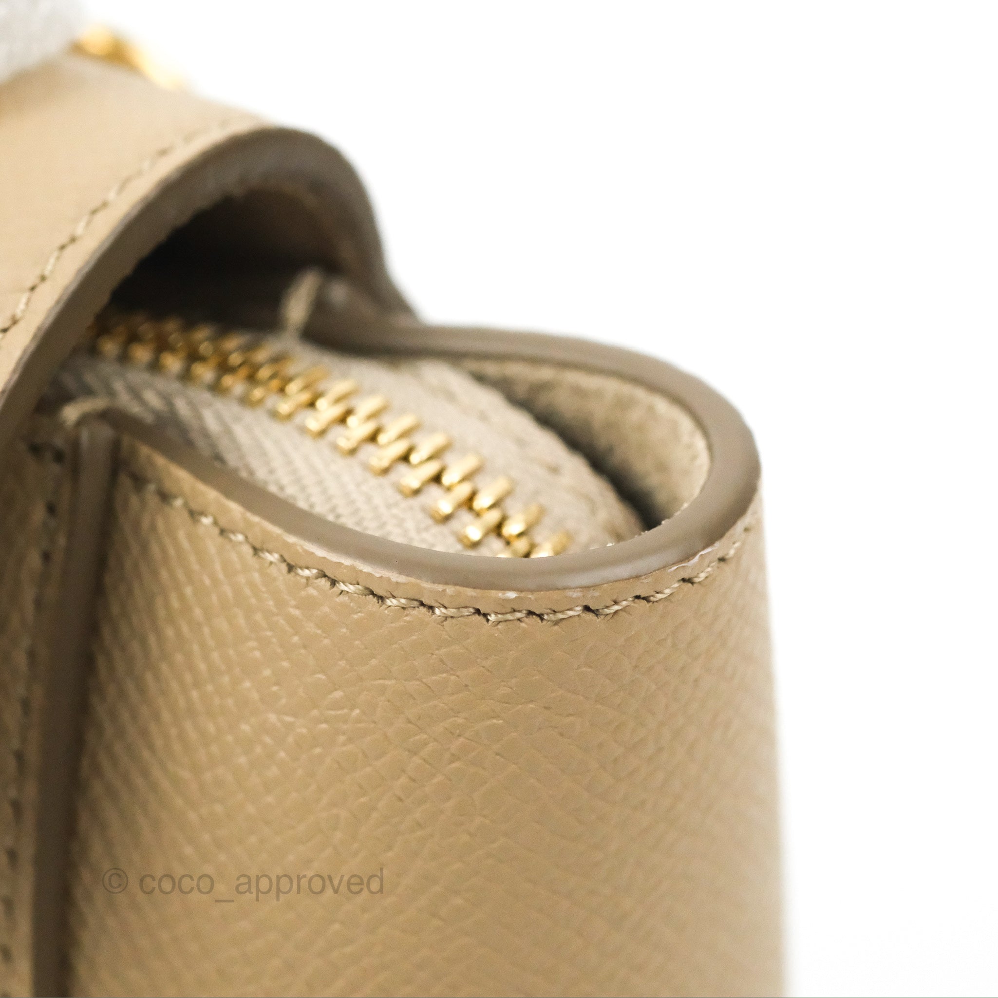 Celine Belt Bag Textured Leather Pico Neutral 1344861