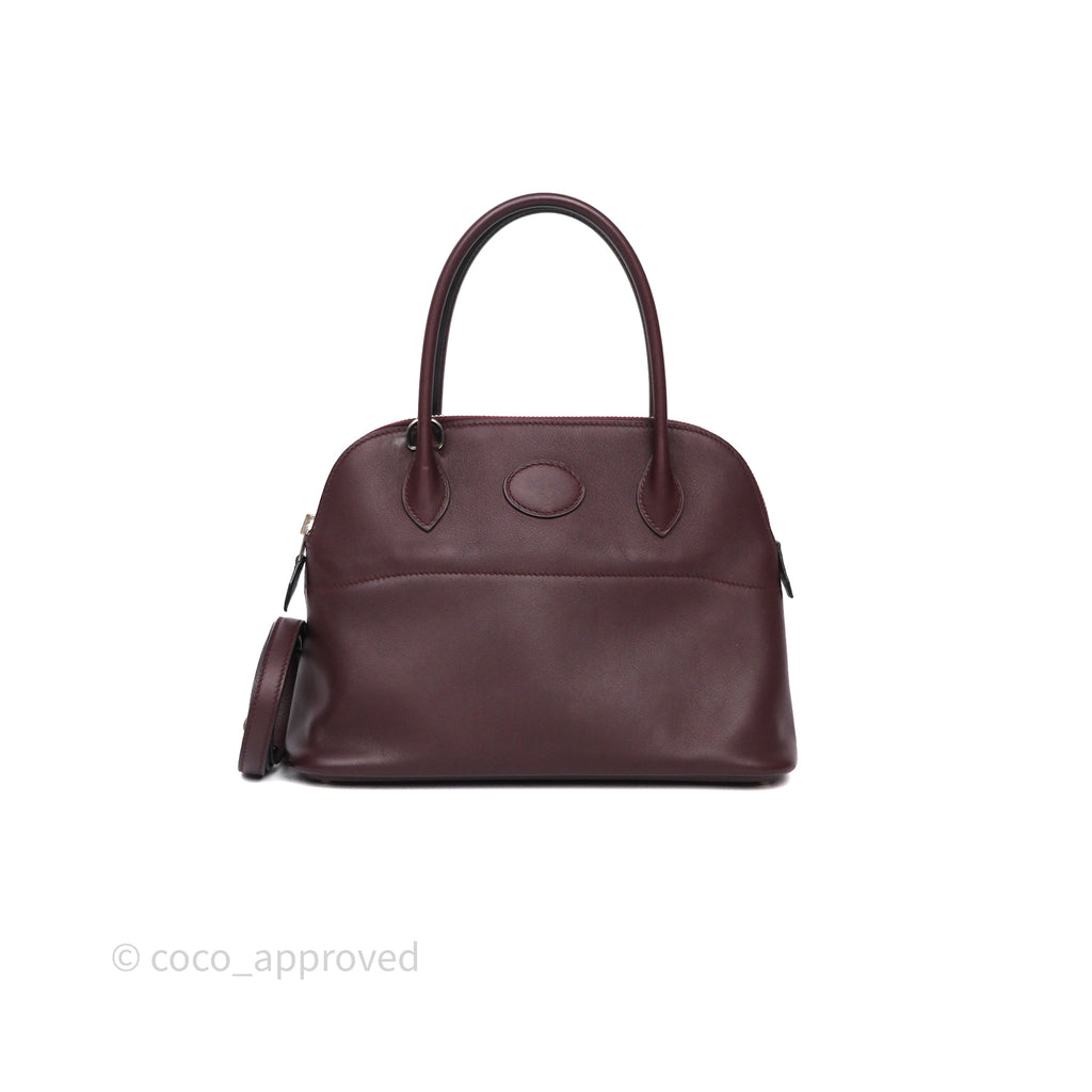 Hermès Bolide 27 Prune 58 Swift Palladium Hardware