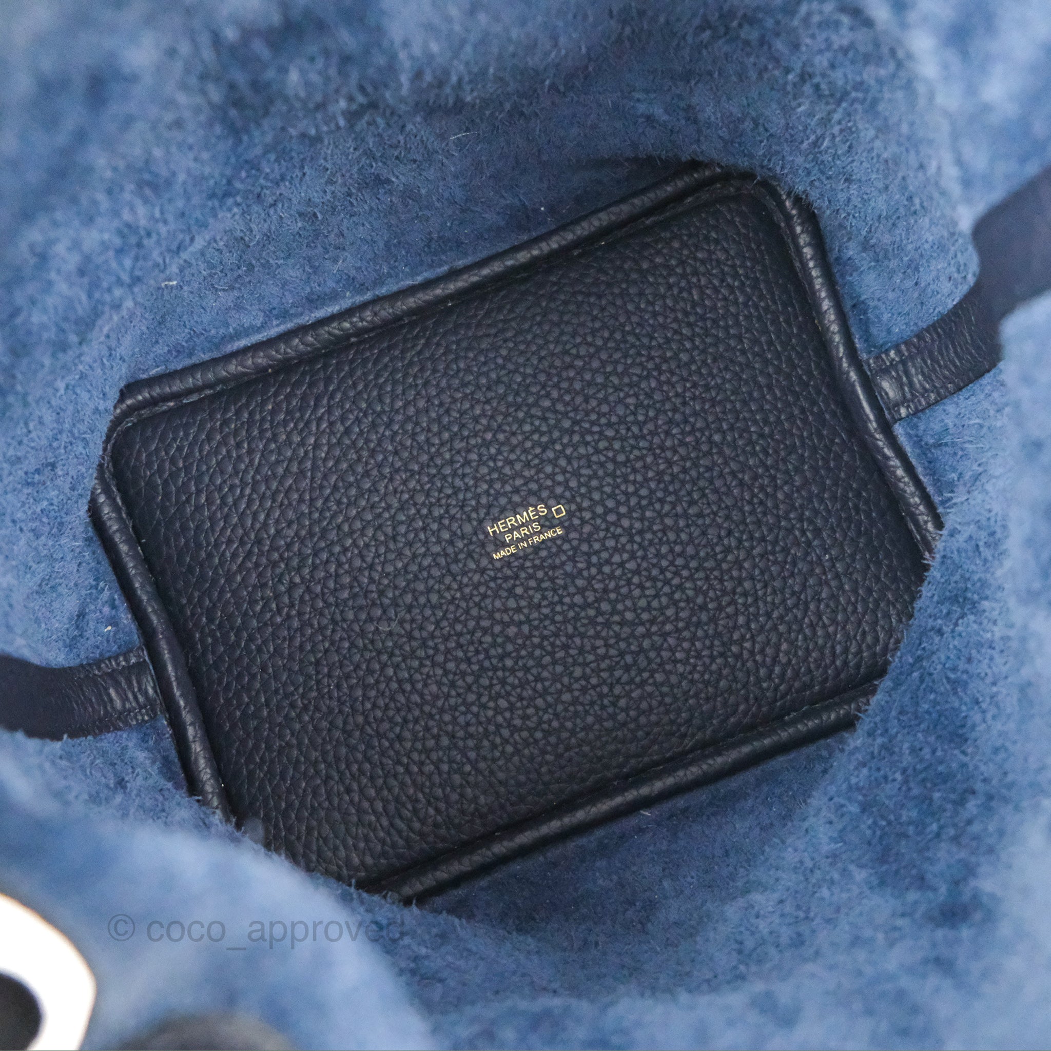 Hermès Picotin Lock 18 Touch Croc Handle Bleu Nuit 2Z Clemence