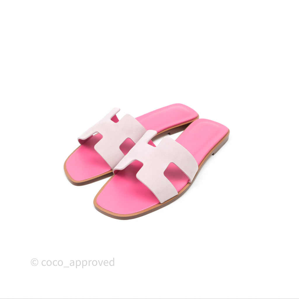 Hermès Oran Sandals in Pink Size 37
