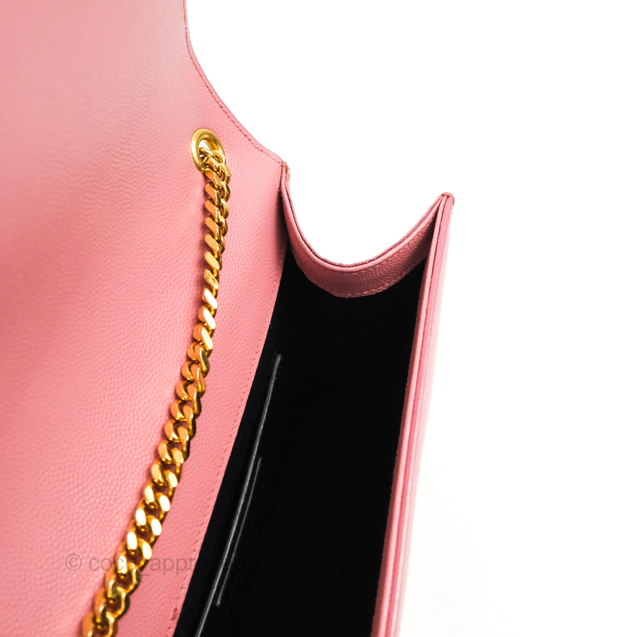 Saint Laurent Medium Classic Monogram Kate Pink Grained Calfskin – Coco  Approved Studio