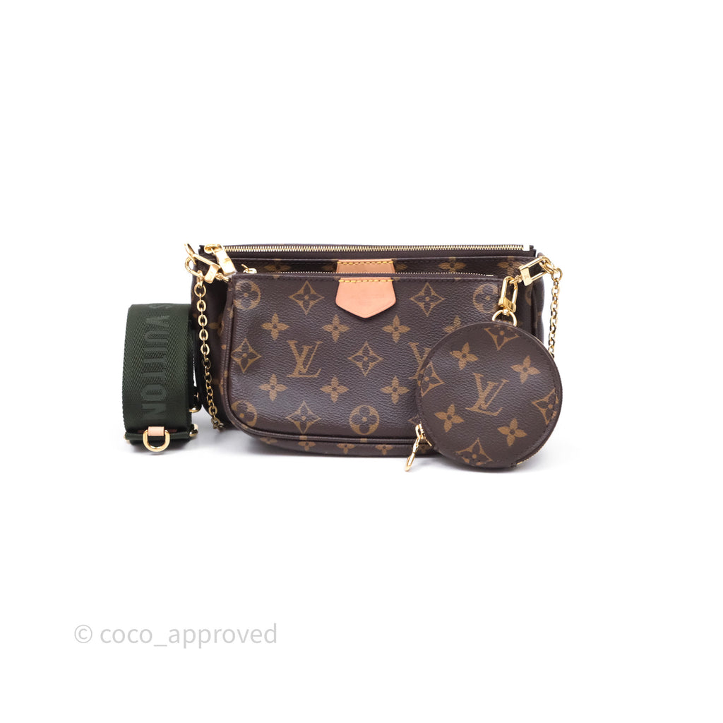 Louis Vuitton Multi Pochette Accessories Khaki Monogram Canvas
