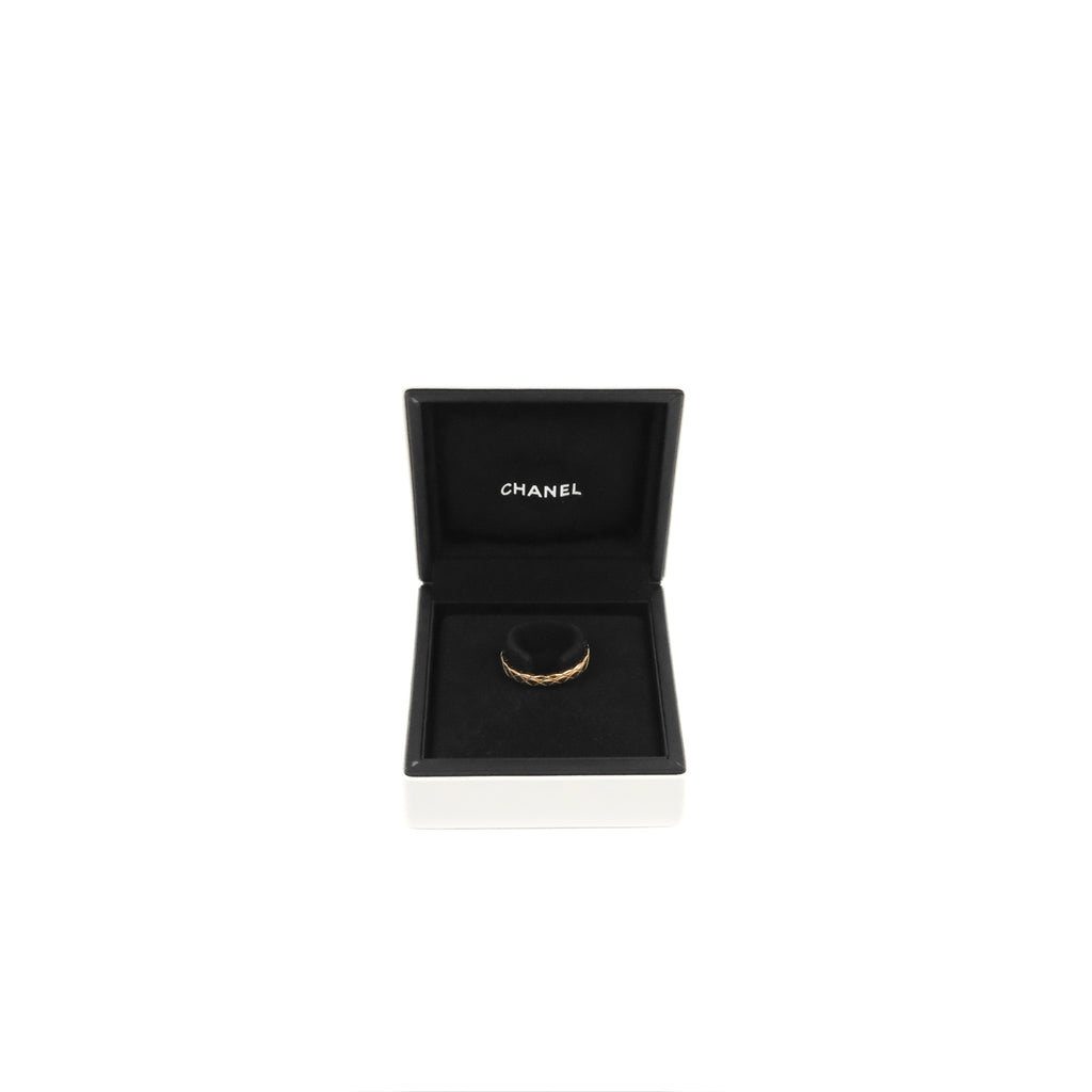 Chanel Coco Crush Ring 18K Beige Gold Size 55