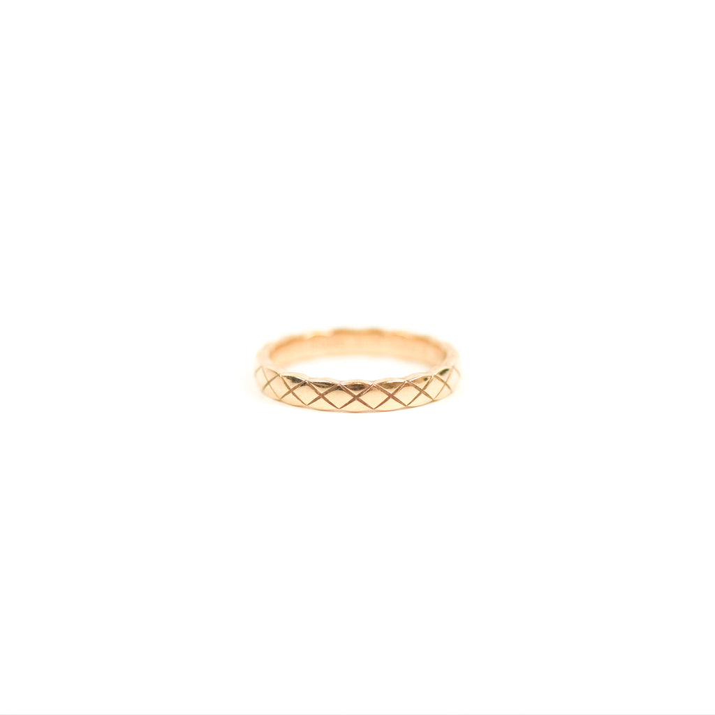 Chanel Coco Crush Ring 18K Beige Gold Size 55