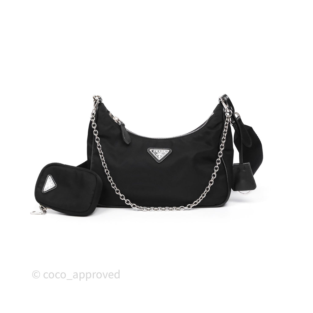 Prada Nylon Re-Edition 2005 Shoulder Bag Black