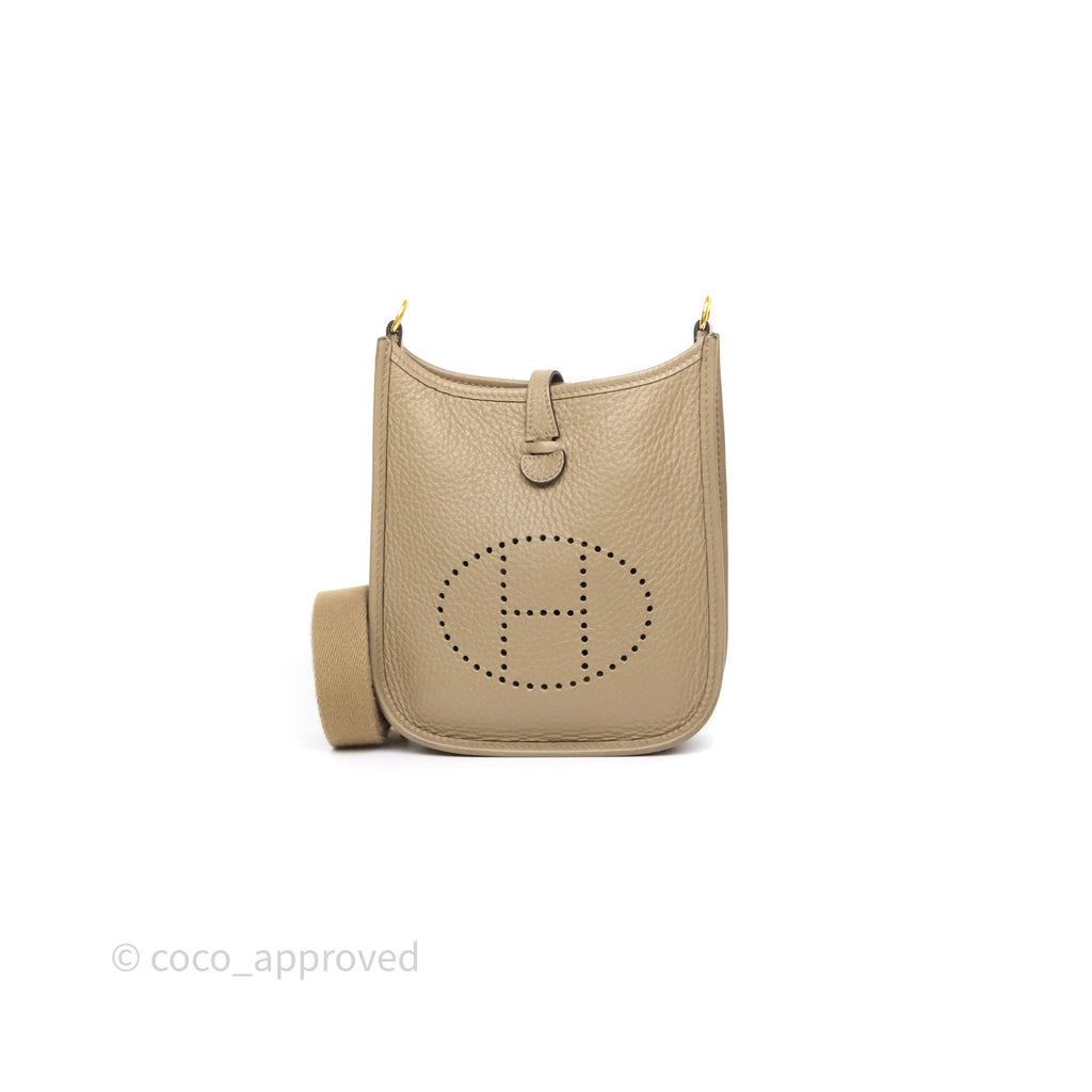 Hermes Mini Evelyne 16 Amazone Beige Marfa 8Q Gold Hardware