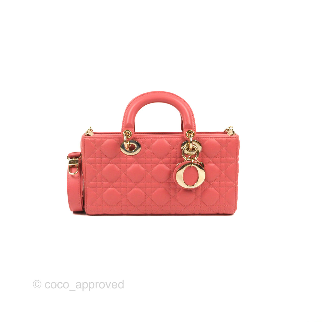 Dior Medium Lady D-Joy Bag Pink Lambskin Cannage