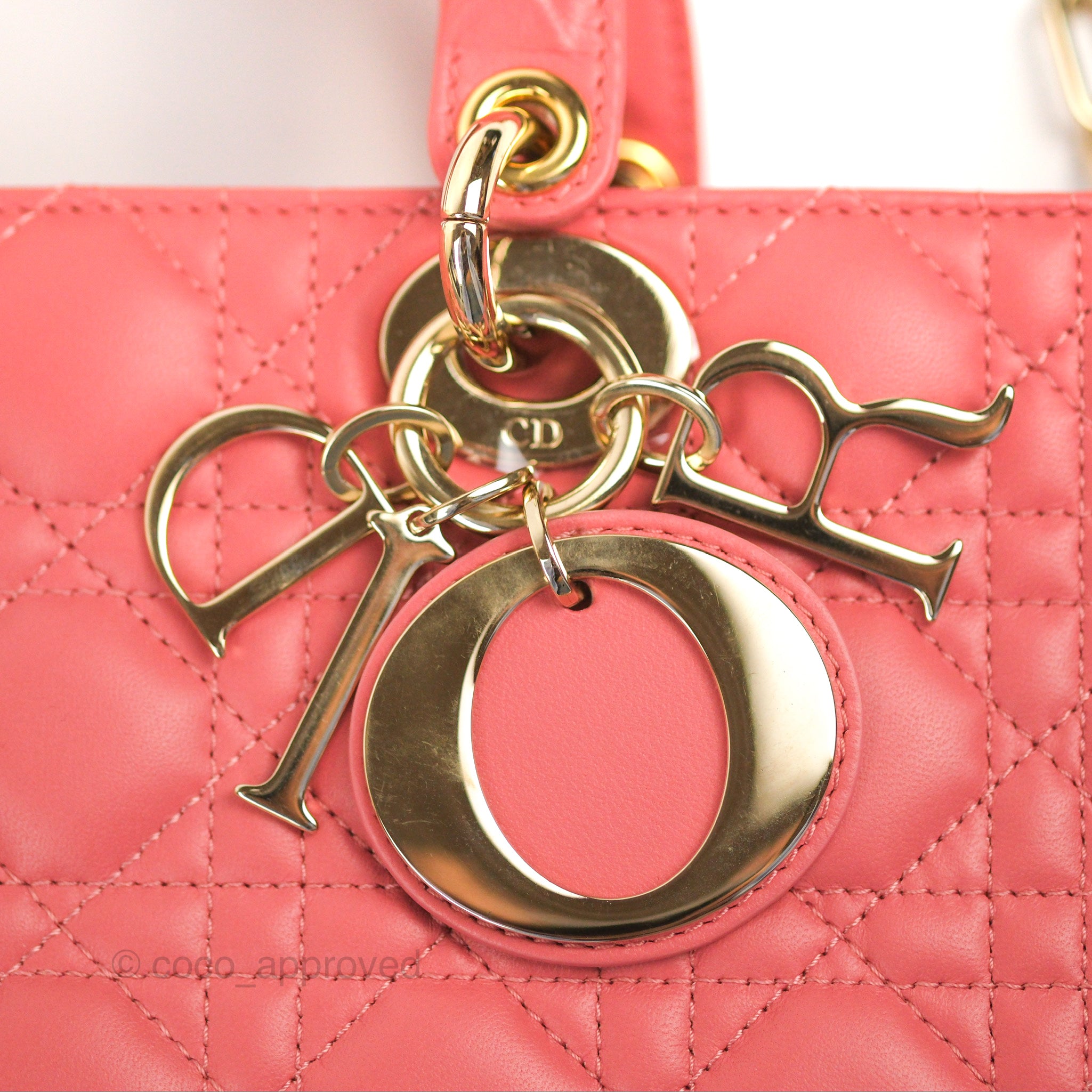 Medium Lady Dior powder pink Cannage Lambskin bag – Pragma Valuables