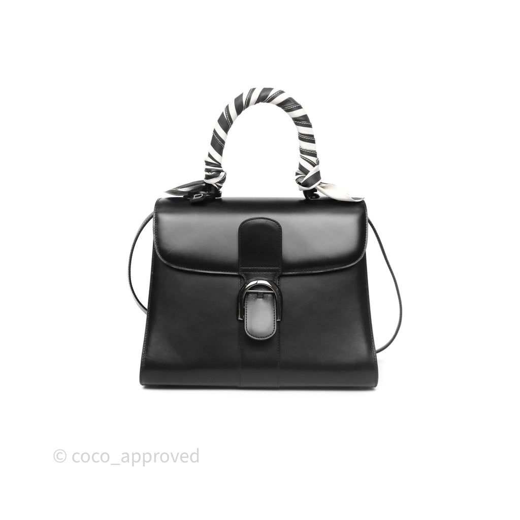 Delvaux Brillant Bag MM Calfskin Black