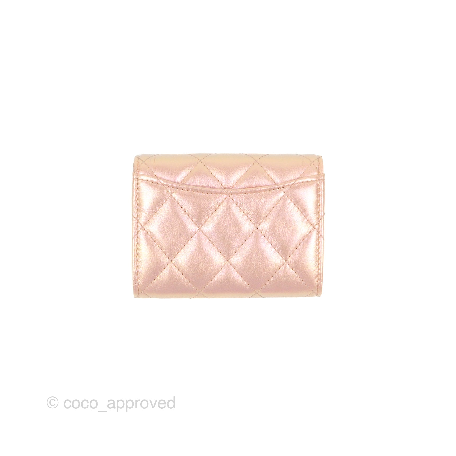 Chanel Classic Flap Coin Purse Iridescent Pink Lambskin Silver Hardwar – Coco  Approved Studio