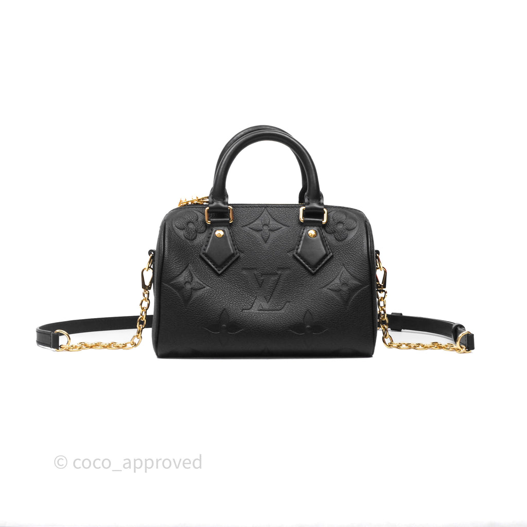 Louis Vuitton Speedy Bandoulière 20 Monogram Empreinte Black