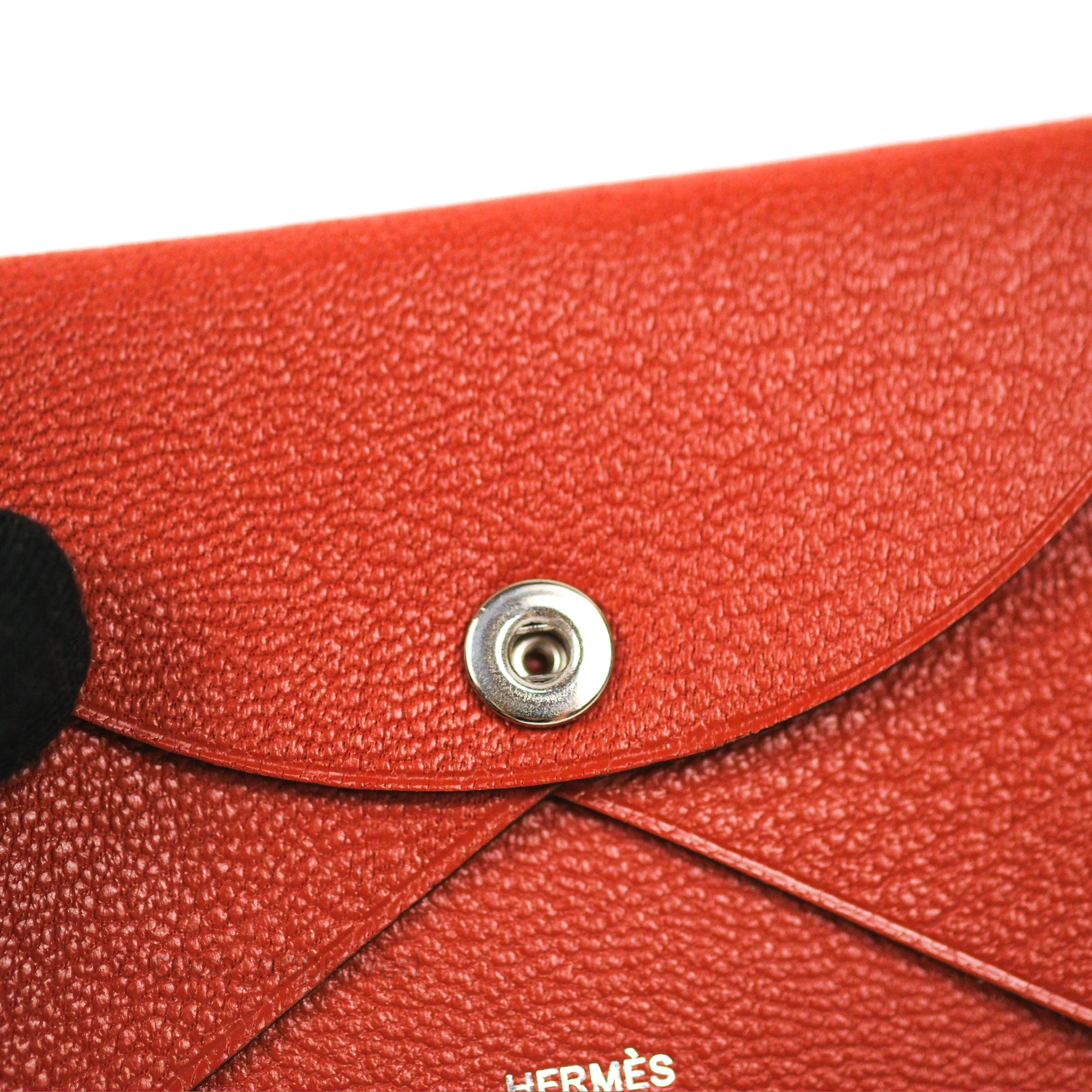 Hermes Calvi Duo Compact Card Holder Limoncello Chevre Mysore Palladiu –  Madison Avenue Couture