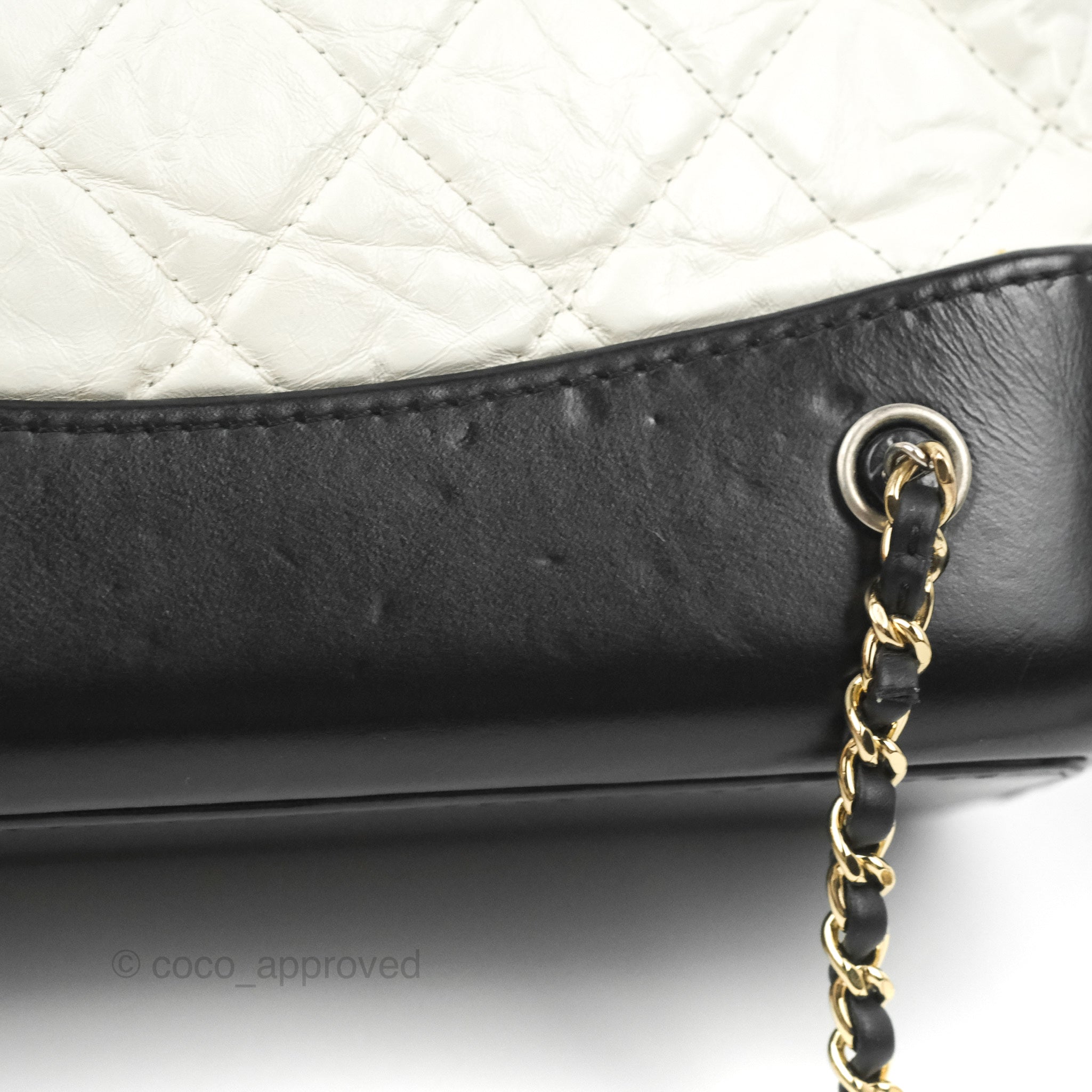 Chanel Gabrielle Backpack in Aged Calfskin Quilted Leather Black –  EliteLaza