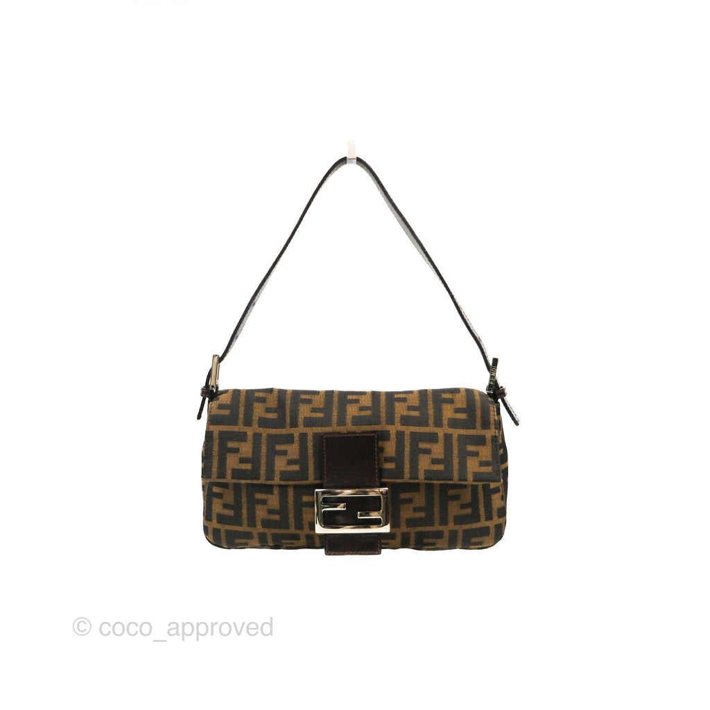 Fendi Vintage Baguette Shoulder Bag Zucca Canvas