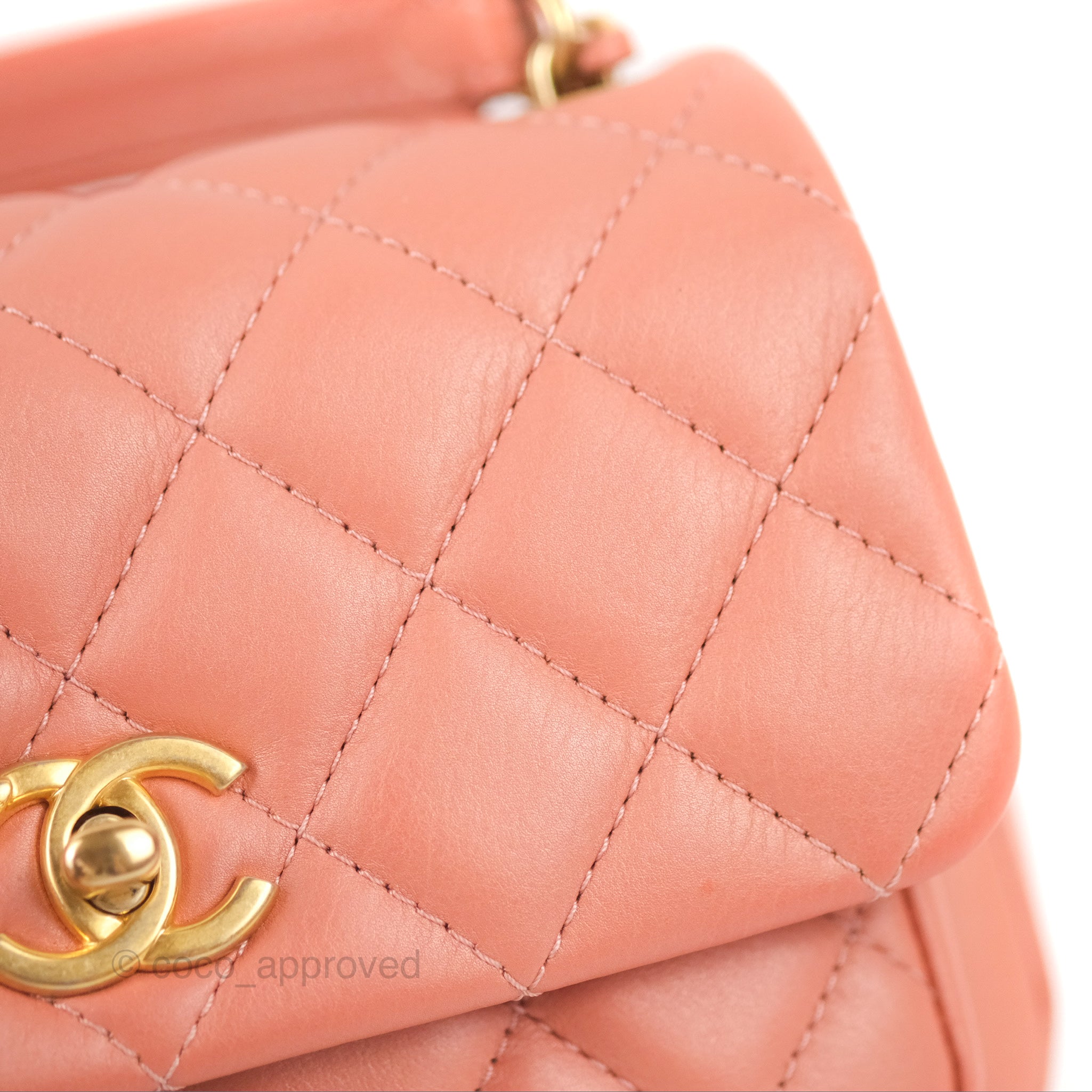 Chanel Day Trip Quilted Small Pink Lambskin Aged Gold Hardware – Coco  Approved Studio