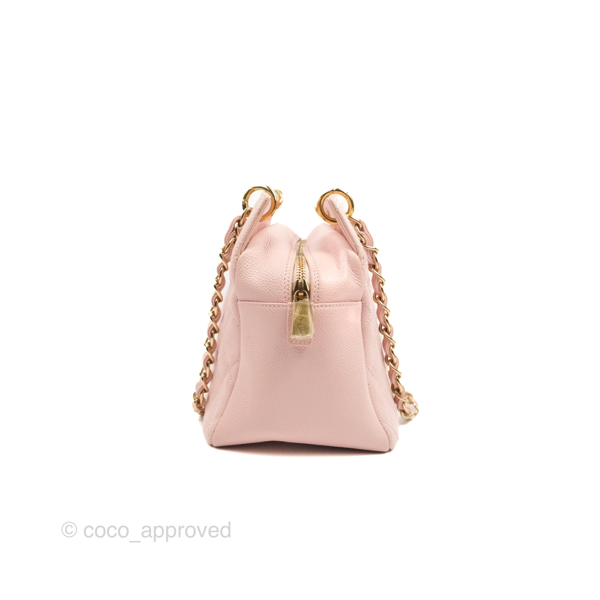 Chanel PTT Petite Timeless Shopping Tote Bag Pink Caviar Gold Hardware –  Coco Approved Studio