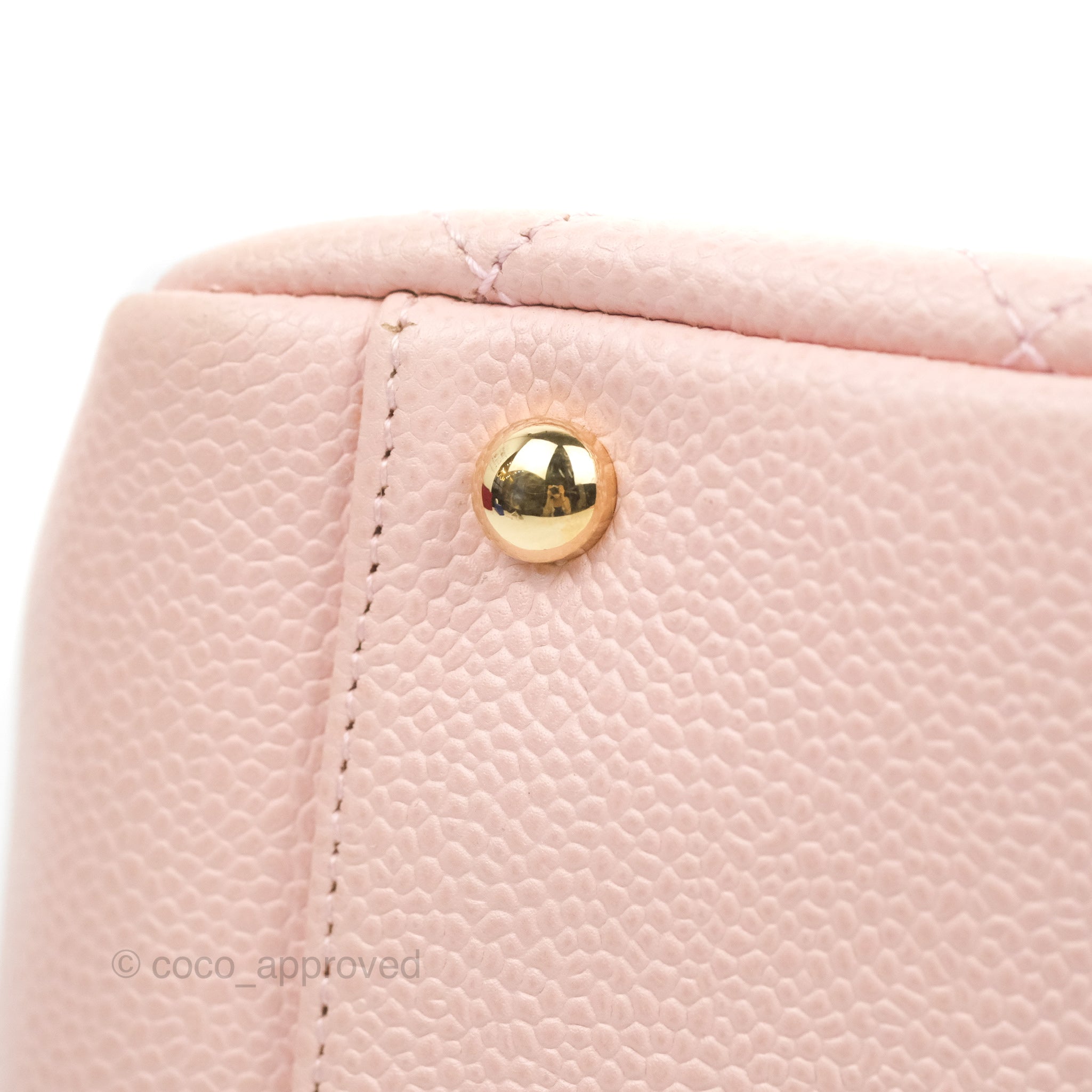 Chanel PTT Petite Timeless Shopping Tote Bag Pink Caviar Gold Hardware –  Coco Approved Studio