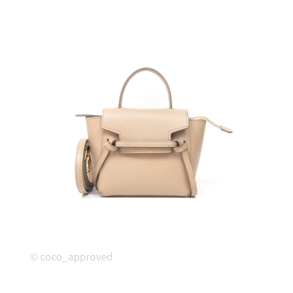 Celine Pico Belt Bag Light Taupe Grained Calfskin Gold Hardware