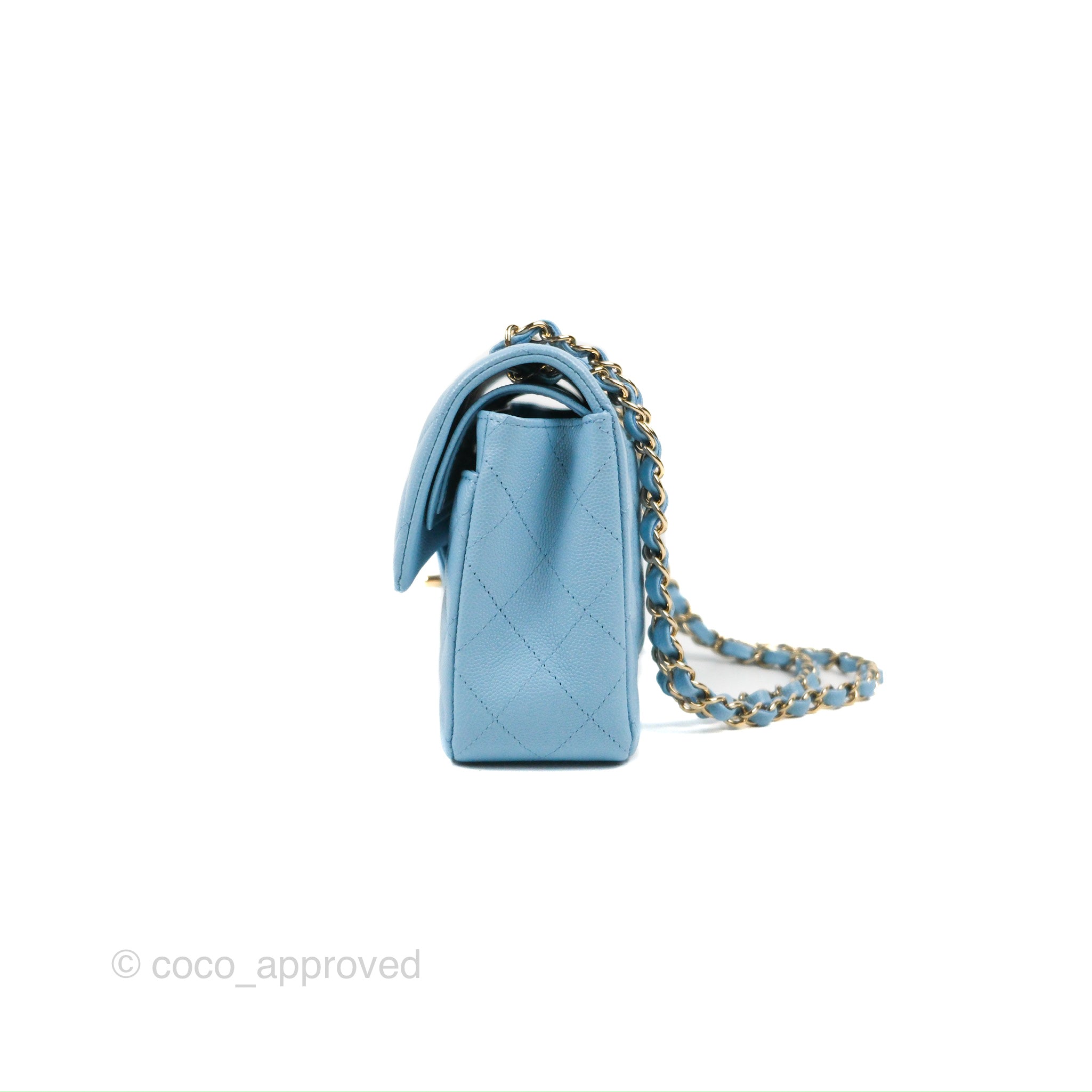Chanel Medium Flap Tiffany Blue Real VS Fake ❌