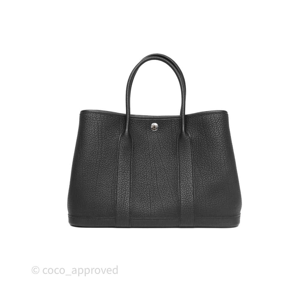 Hermès Garden Party 30 Black Noir 89 Negonda