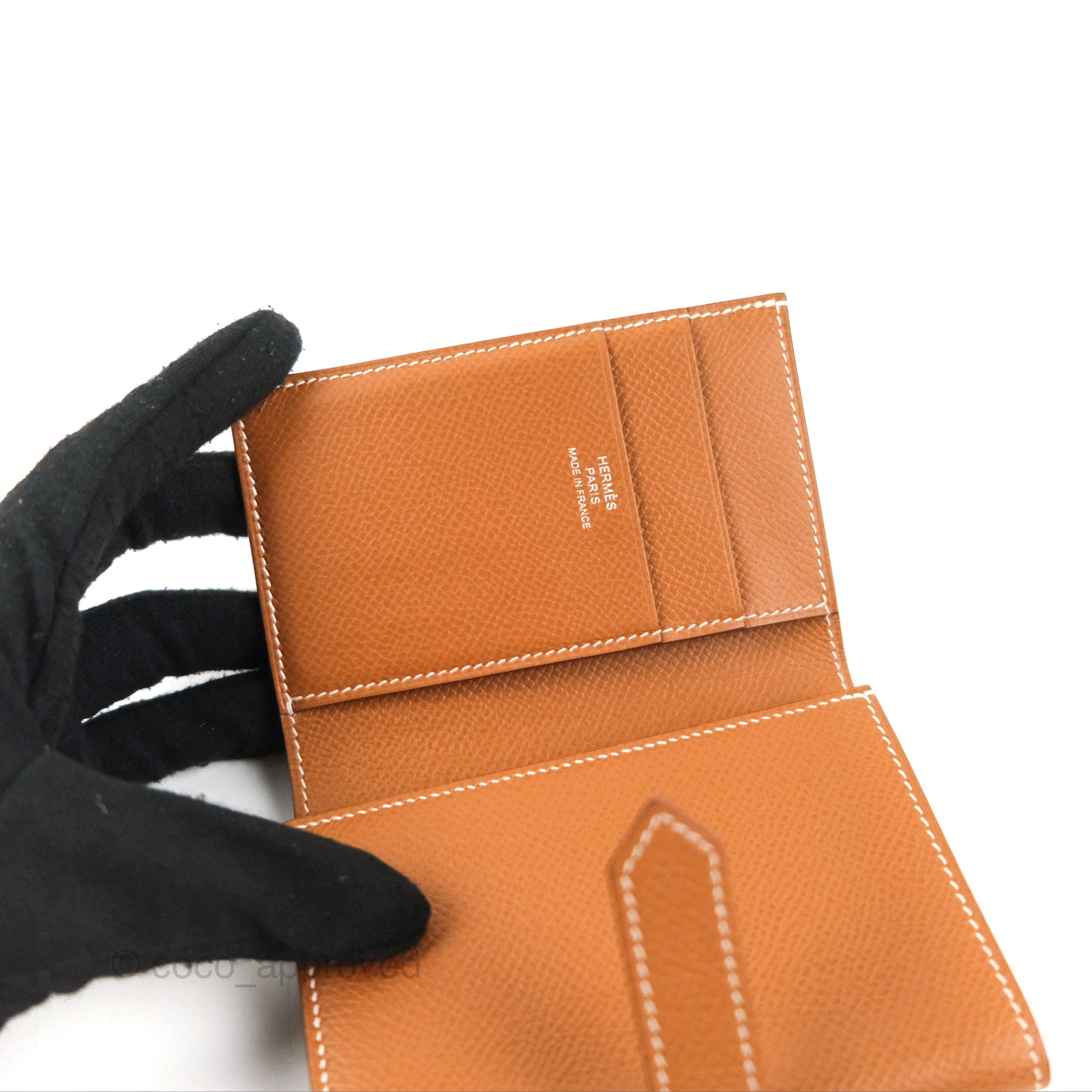 Hermes Bearn Card Holder Wallet
