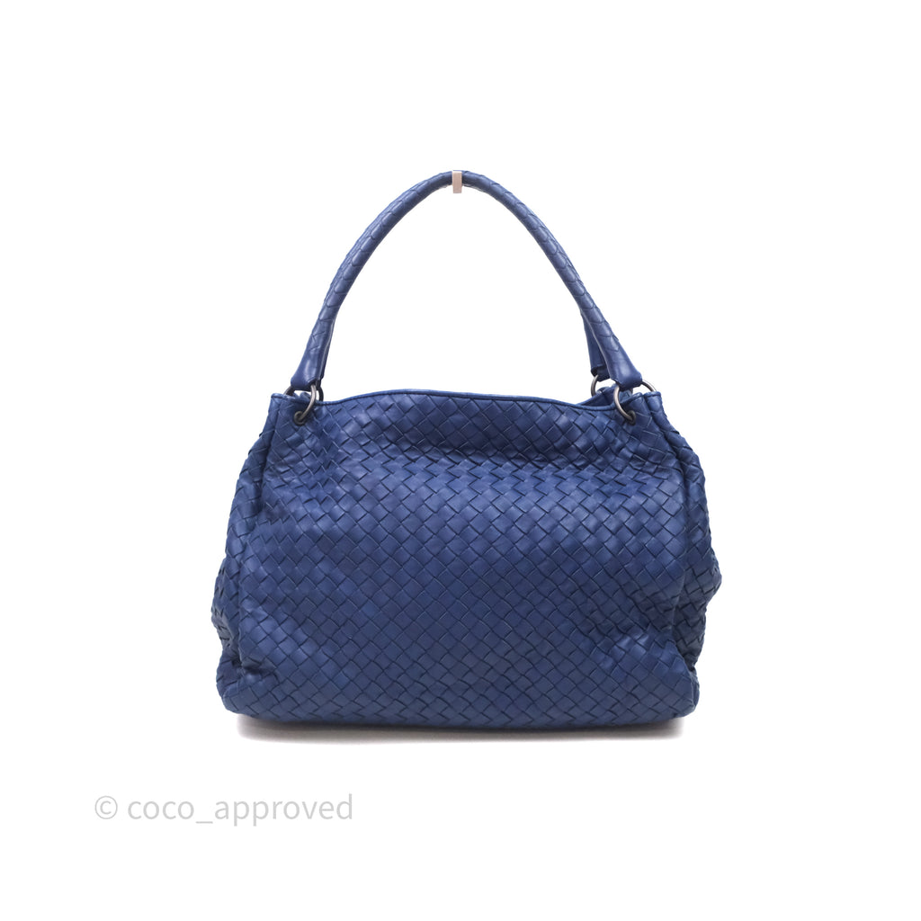 Bottega Veneta Intrecciato Tote Bag Blue