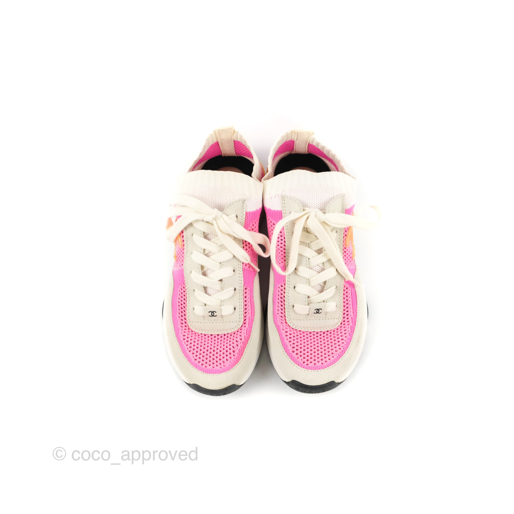 Trainers Chanel Pink size 38 EU in Polyester - 32571579