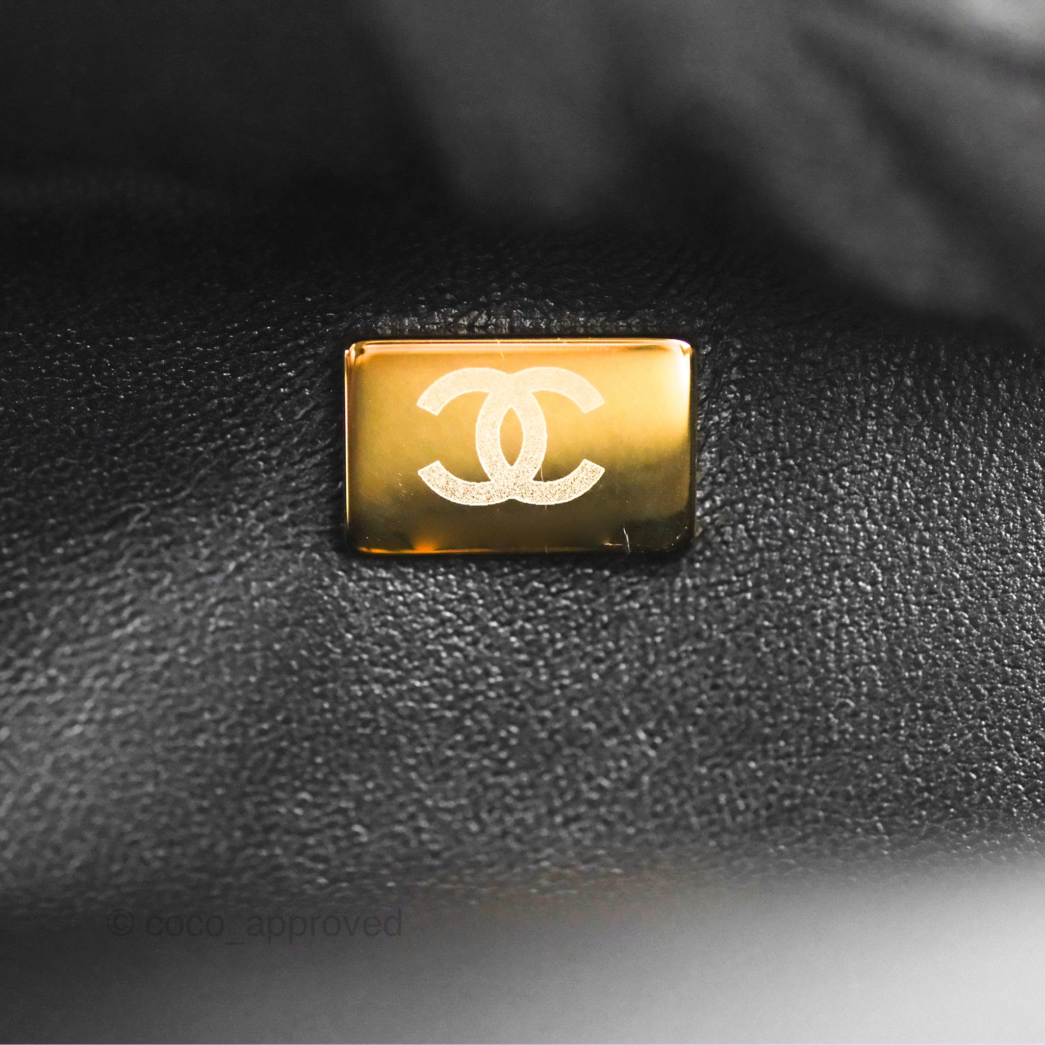 Chanel Boy Messenger Bag Black Caviar Aged Gold Hardware – Coco