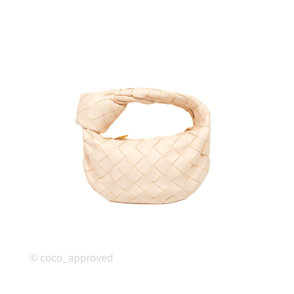 Bottega Veneta Candy Jodie Bag Cream Intrecciato Lambskin