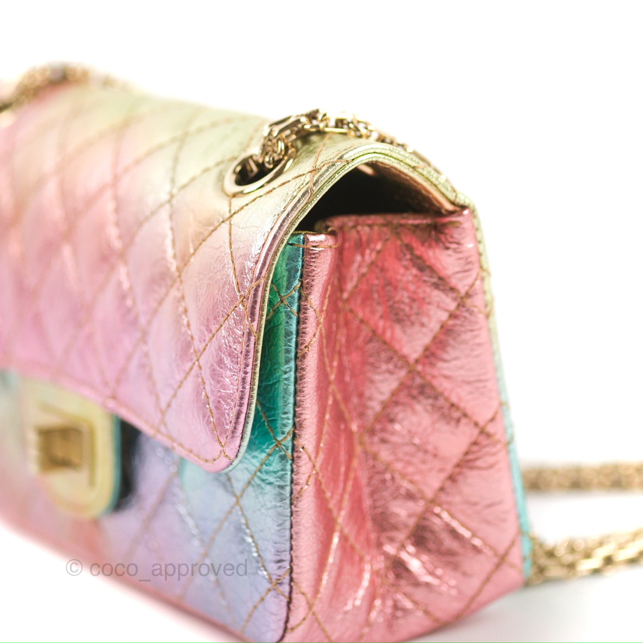 Chanel Reissue Mini, Rainbow Crumpled, Preowned in Box WA001 - Julia Rose  Boston