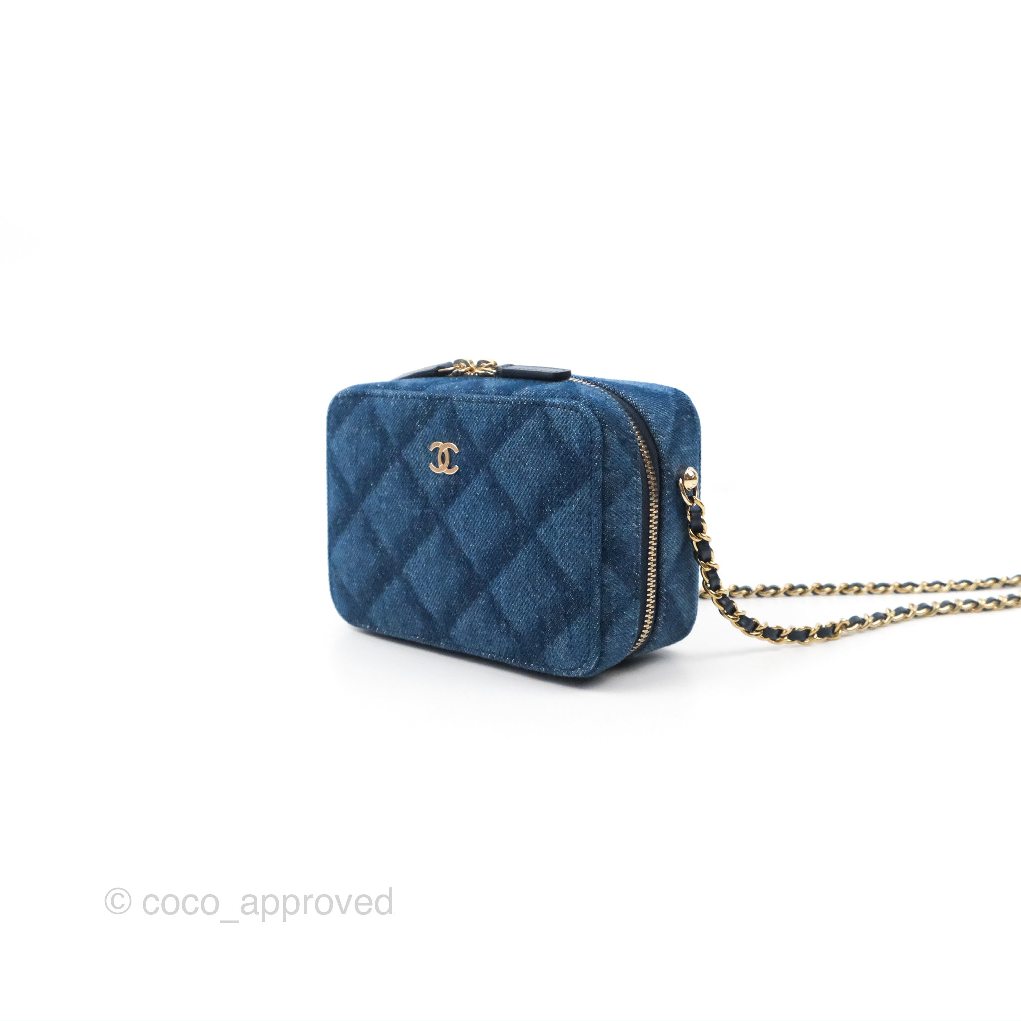 Chanel Quilted 2.55 Reissue 227 Double Flap Denim Gold Hardware – Coco  Approved Studio