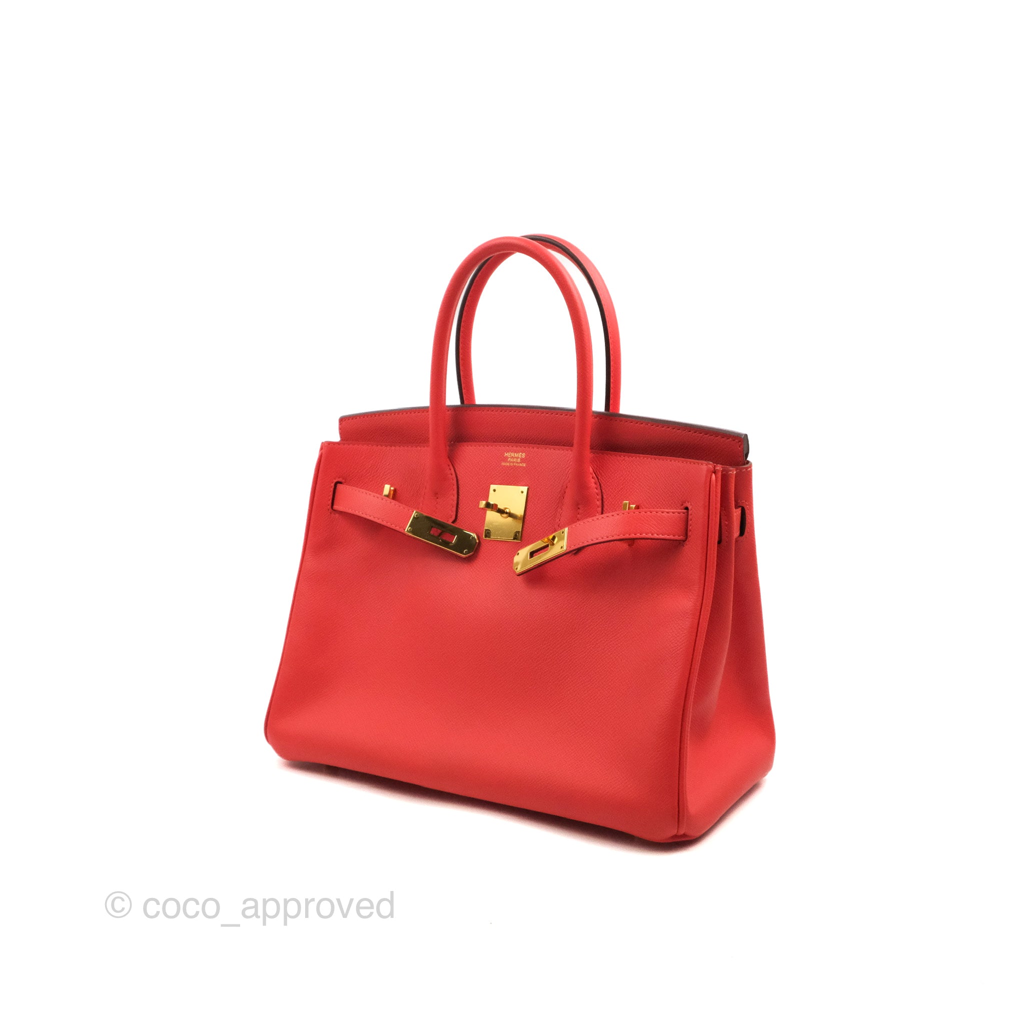 Hermes Birkin Bag 30cm Rose Jaipur Epsom Gold Hardware