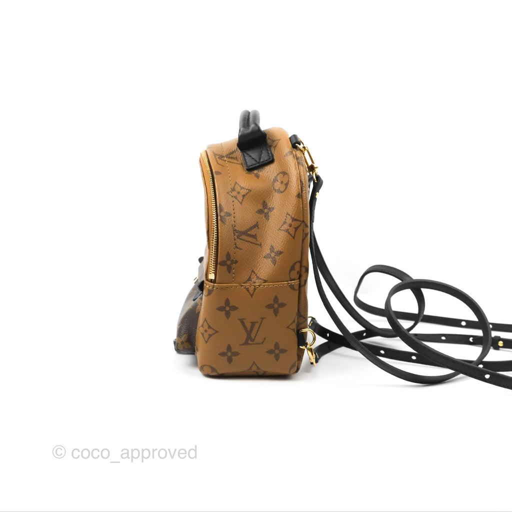 Louis Vuitton Palm Springs Backpack Reverse Monogram Canvas Mini Brown