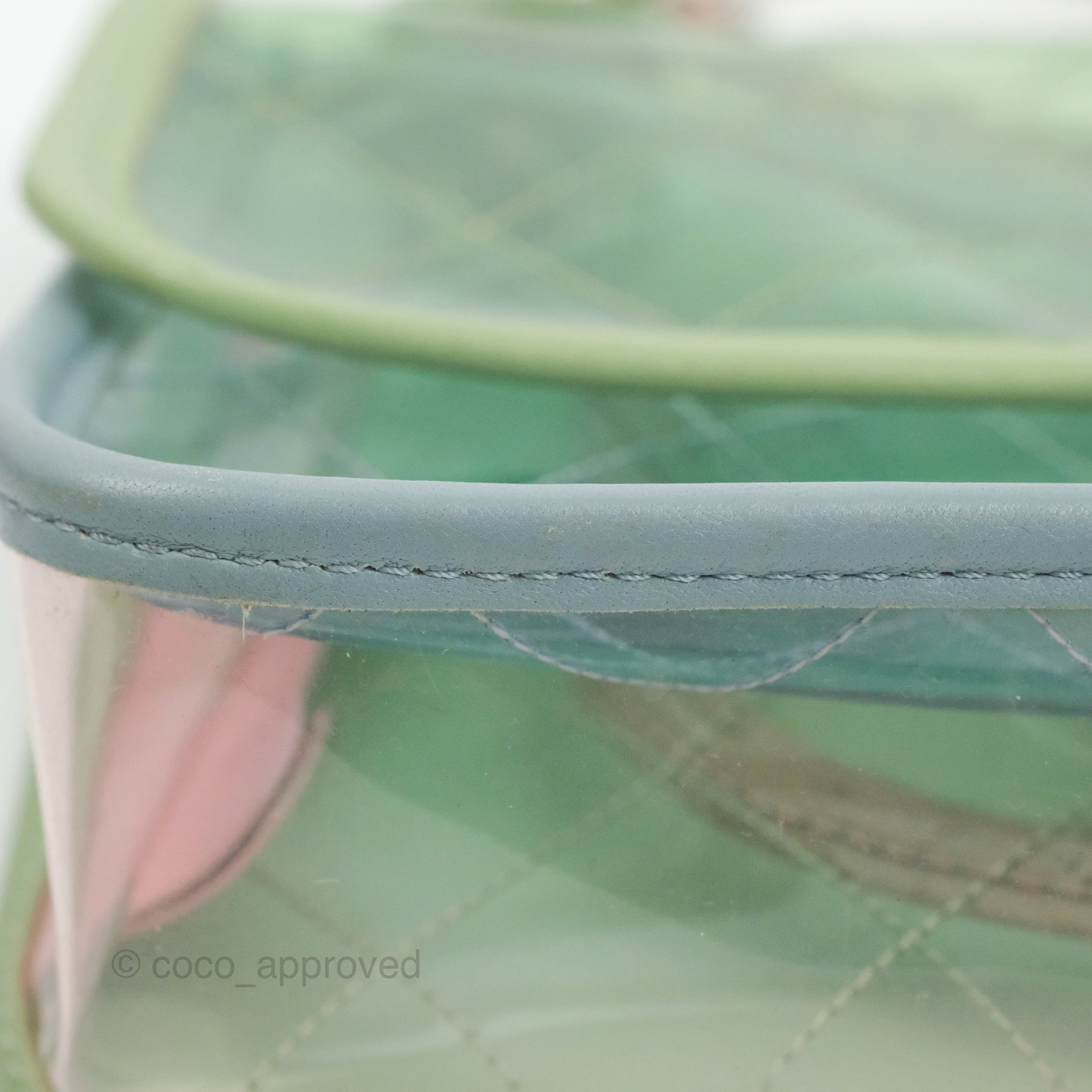 Chanel Coco Splash PVC Medium Flap Bag Blue/Green/Pink Silver Hardware –  Coco Approved Studio