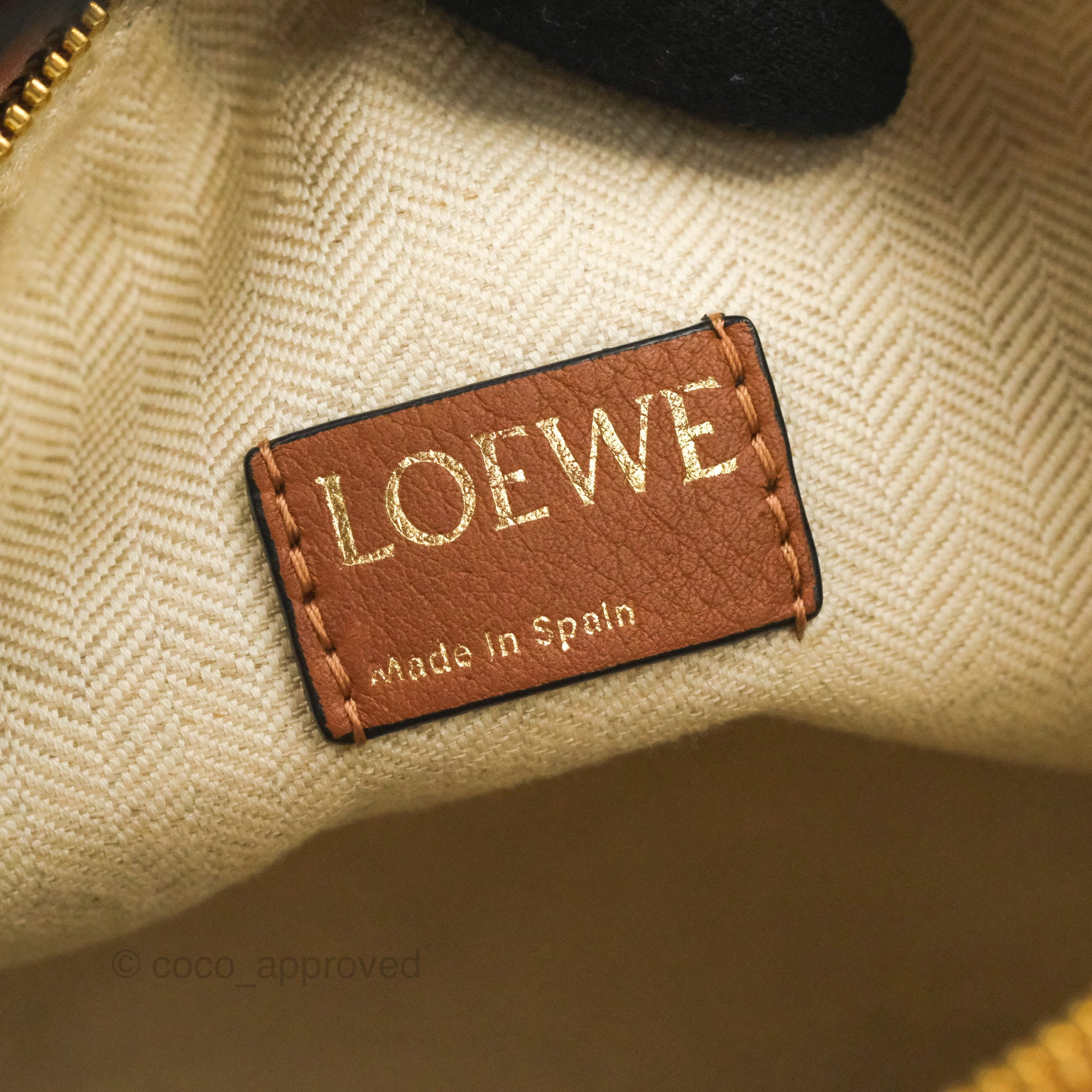 Loewe Small Cubi bag in Anagram Jacquard & Calfskin Ecru/Tan – Coco  Approved Studio