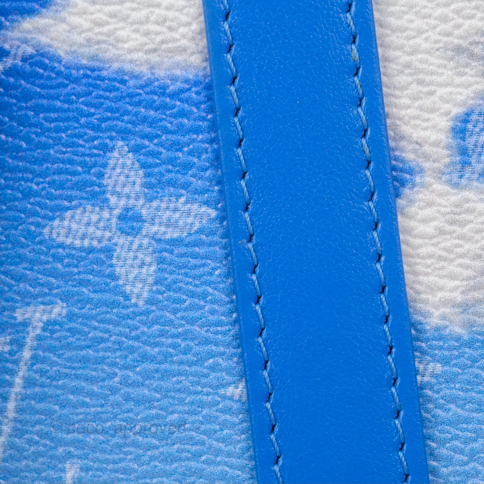 Louis Vuitton Virgil Abloh Blue Monogram Clouds Coated Canvas Soft Tru –  Coco Approved Studio