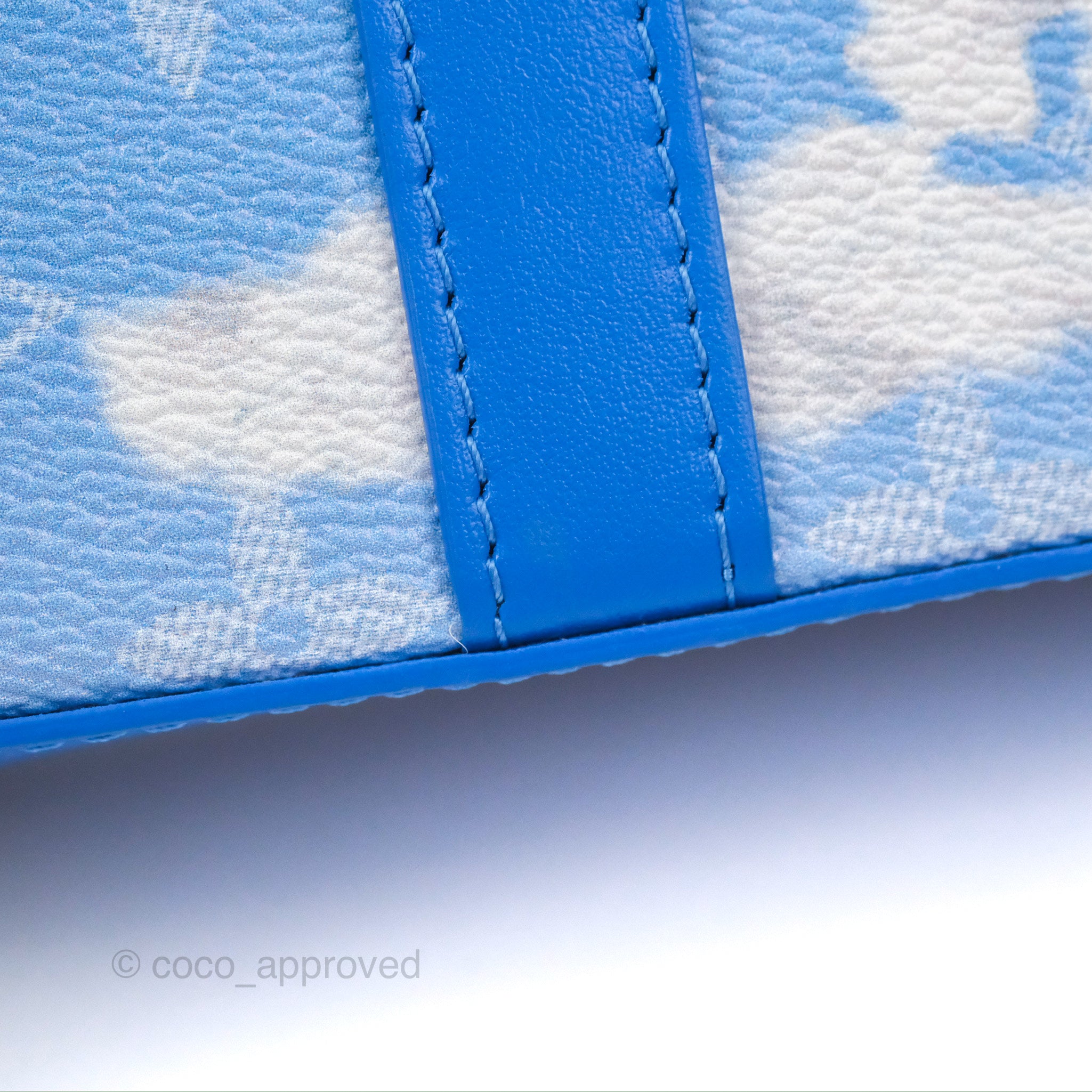 Louis Vuitton Virgil Abloh Blue Monogram Clouds Coated Canvas Soft Tru –  Coco Approved Studio